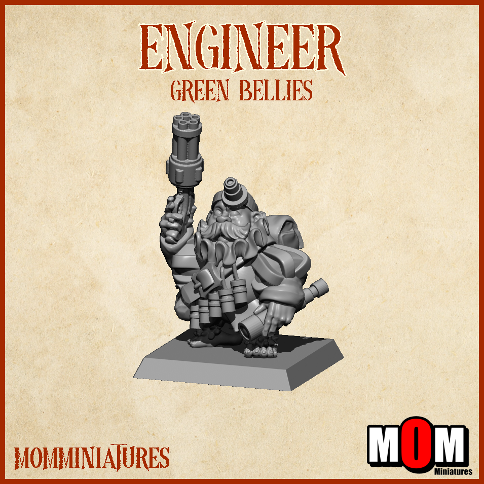 Engineer 1, Green Bellies - MoM Miniatures - Image 5