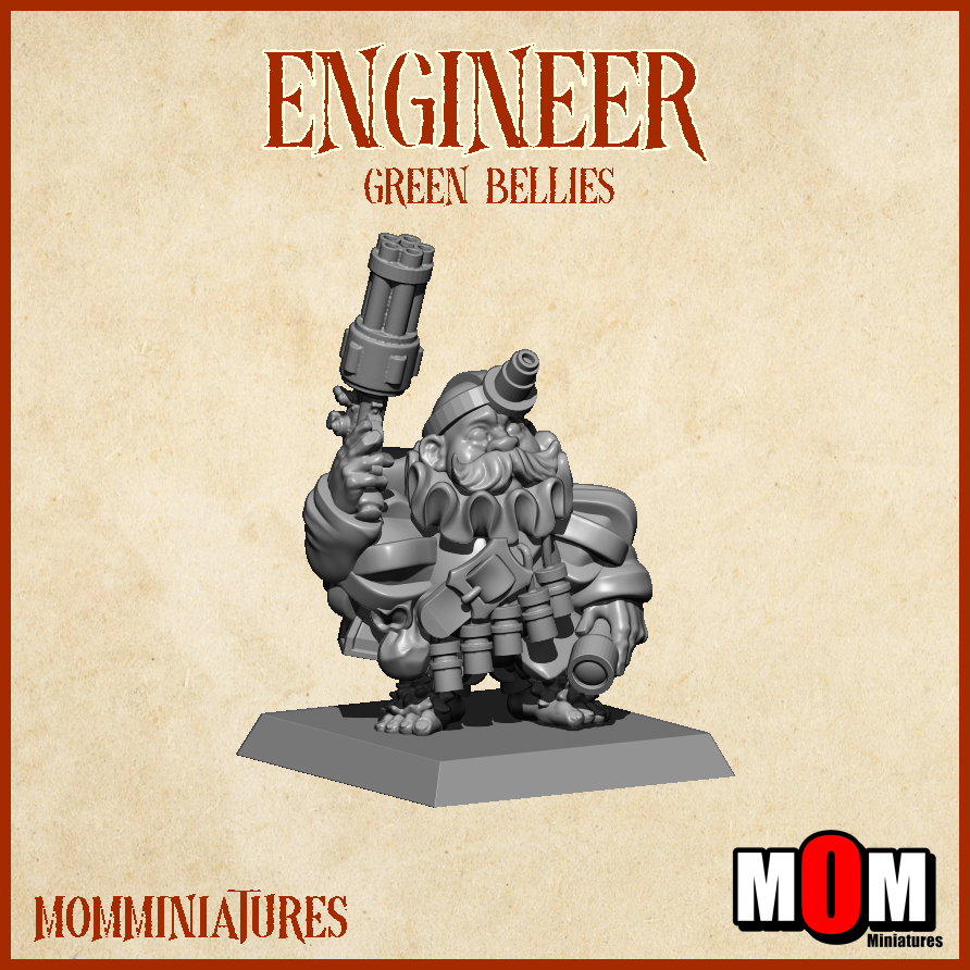 Engineer 1, Green Bellies - MoM Miniatures