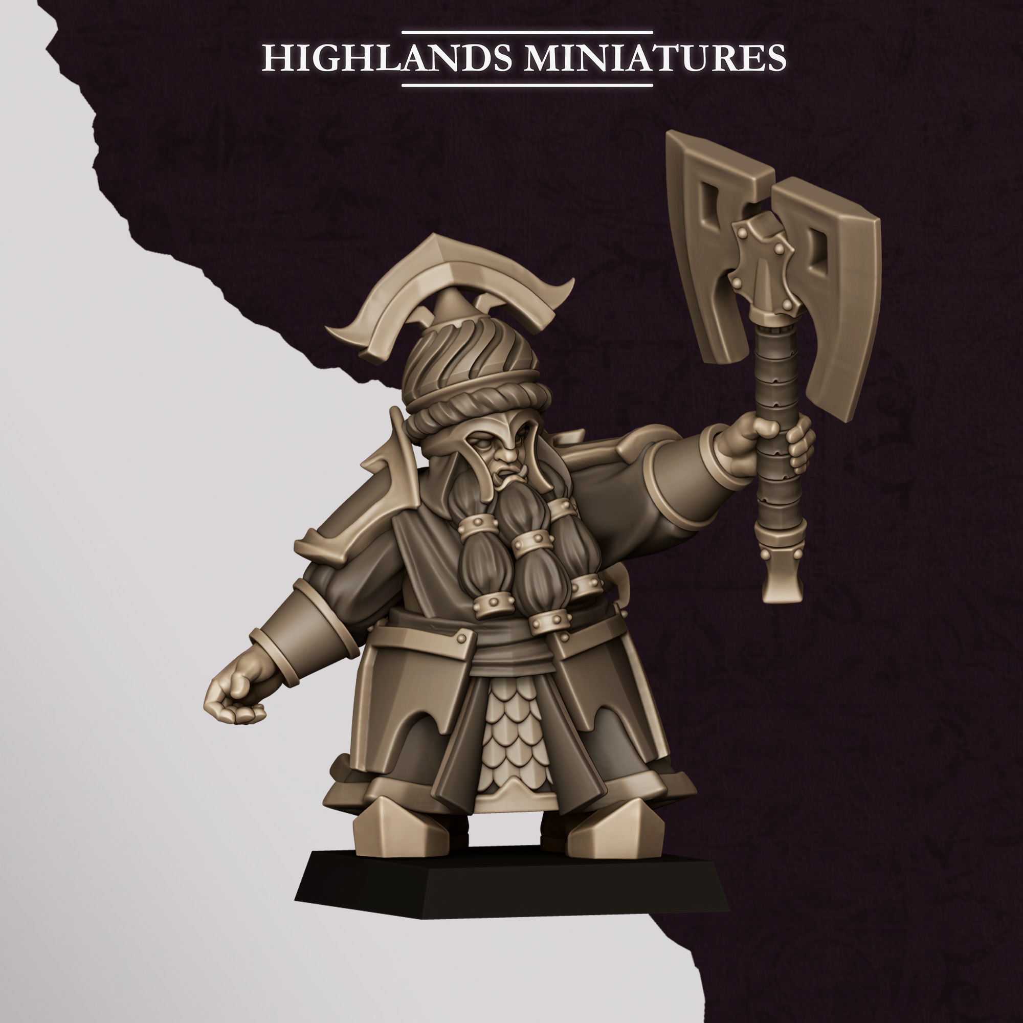 Marduk Commander 1, Sons of Marduk- Highlands Miniatures