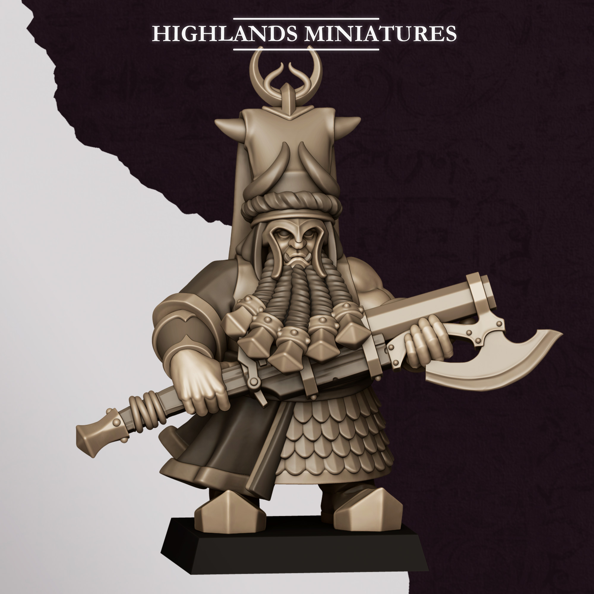 Marduk Commander 3, Sons of Marduk- Highlands Miniatures