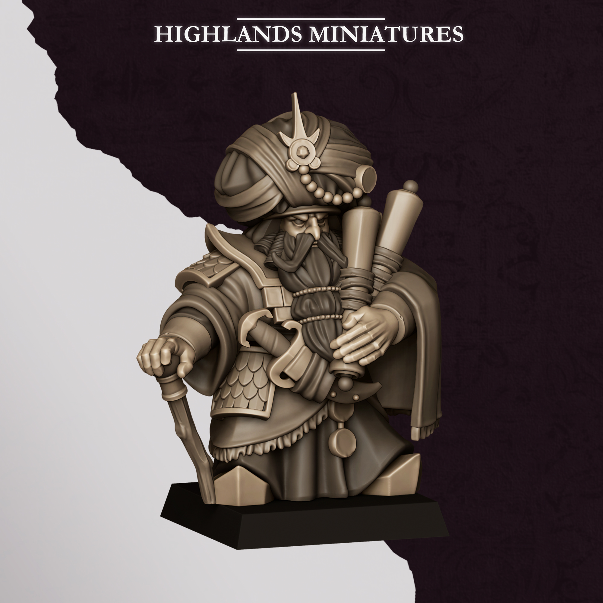 Marduk Sorceror, Sons of Marduk- Highlands Miniatures - Image 2