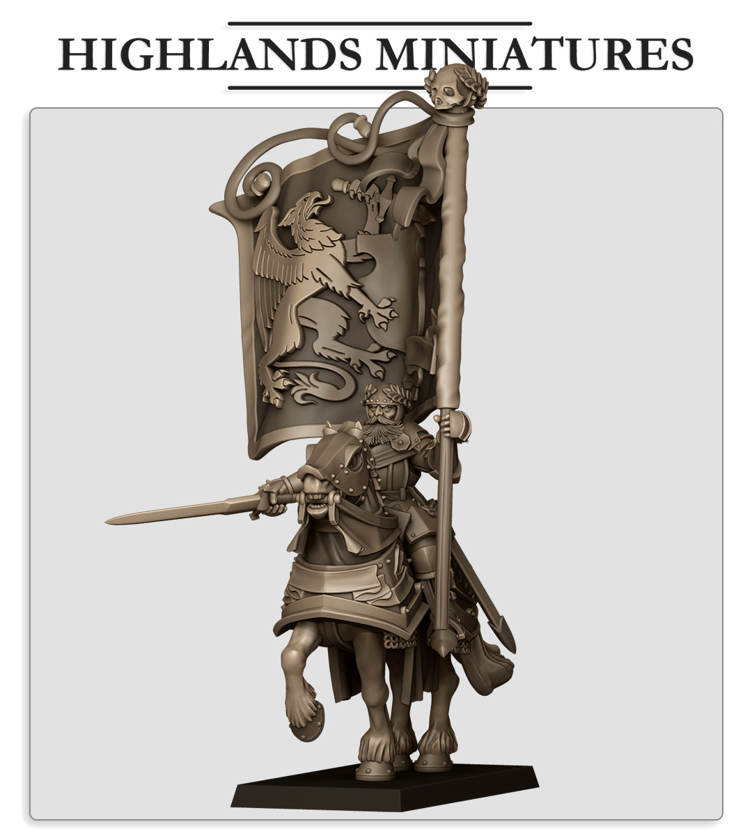 Sunland Battle Standard Bearer, Sunland- Highlands Miniatures