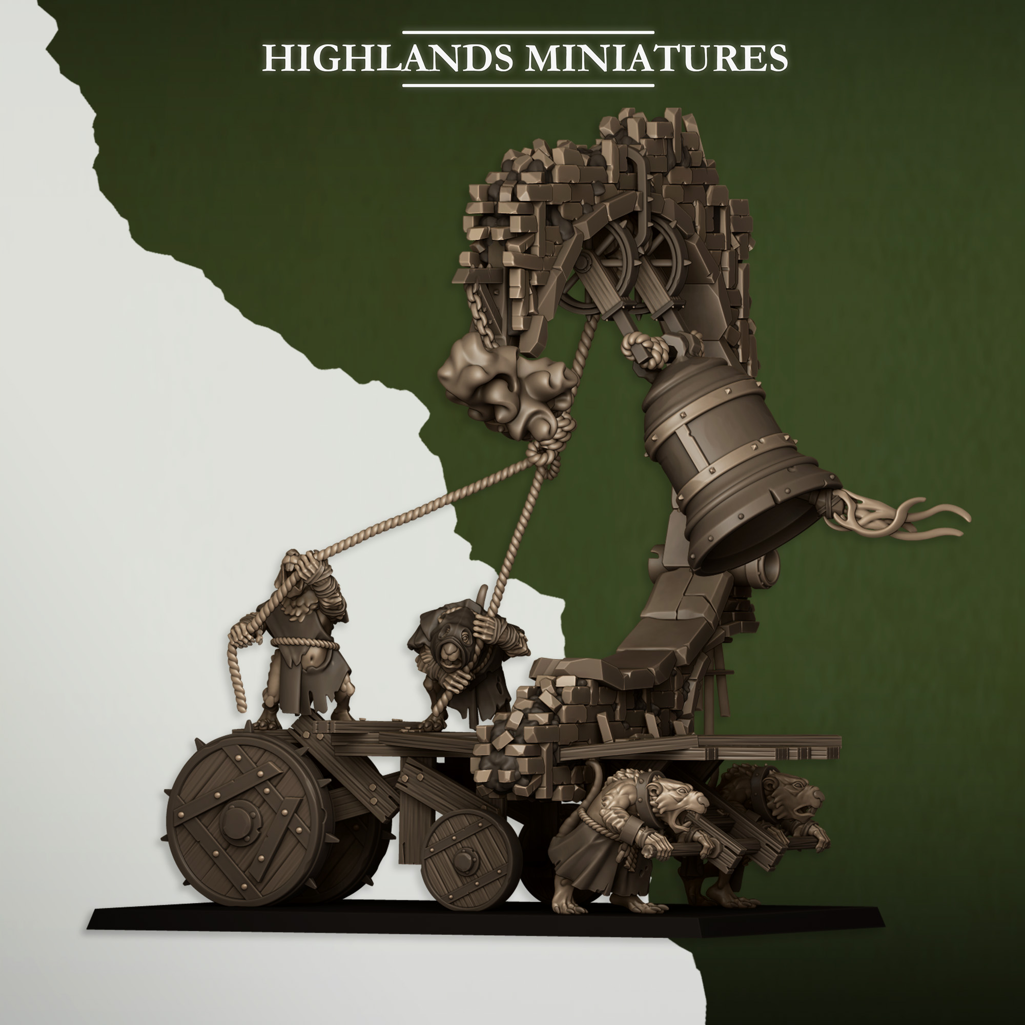 Moving Sewer with Bell, Sewer Vermin - Highlands Miniatures - Image 3