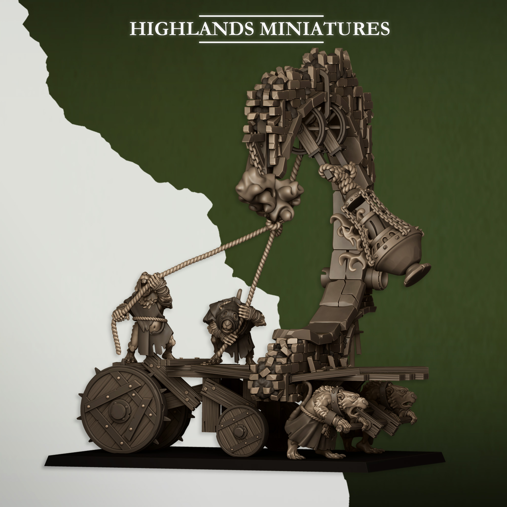 Moving Sewer with Bell, Sewer Vermin - Highlands Miniatures - Image 7