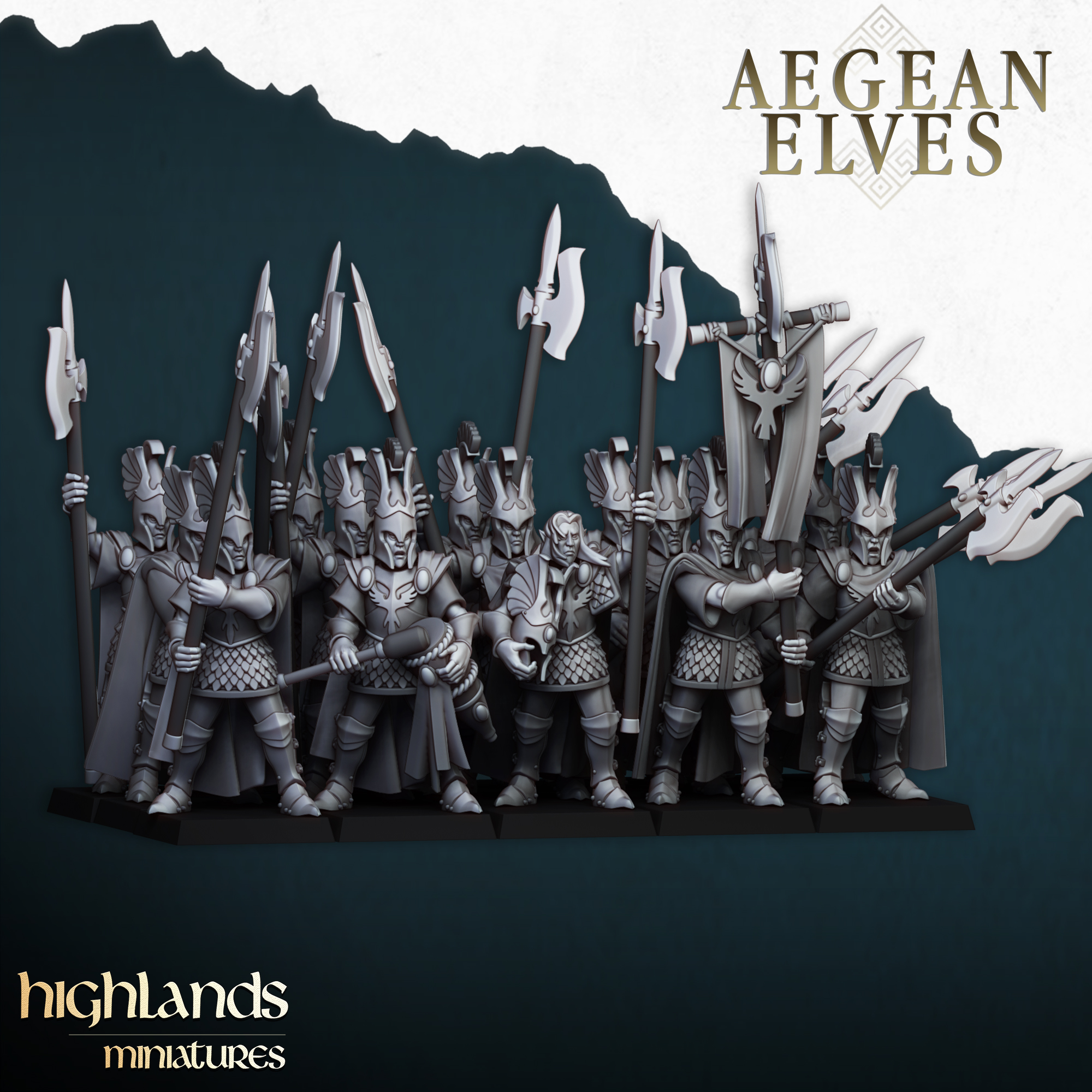 Mycenaean Guard, Aegean Elves - Highlands Miniatures
