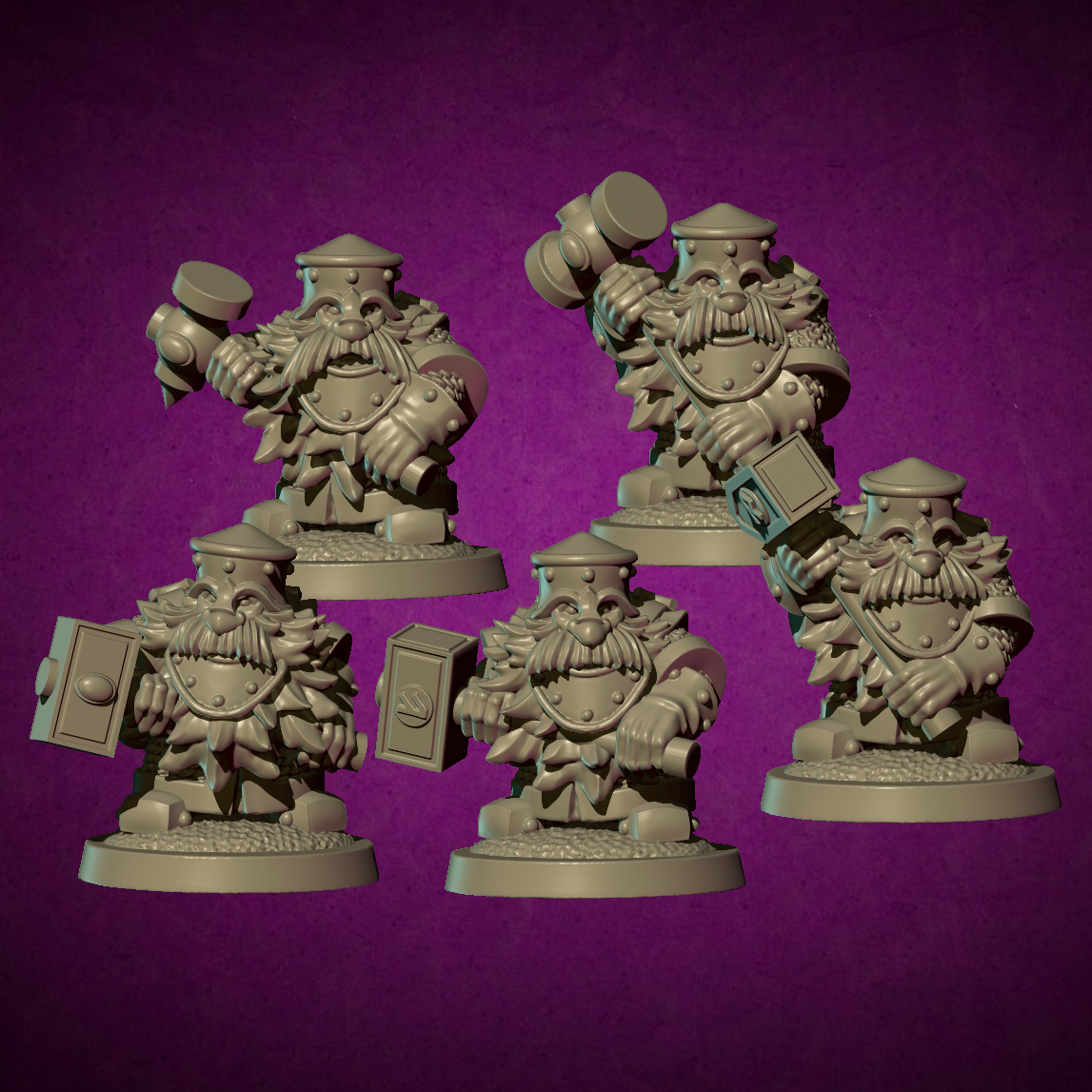 Royal Hammer Guard, Dwarves - MoM Miniatures