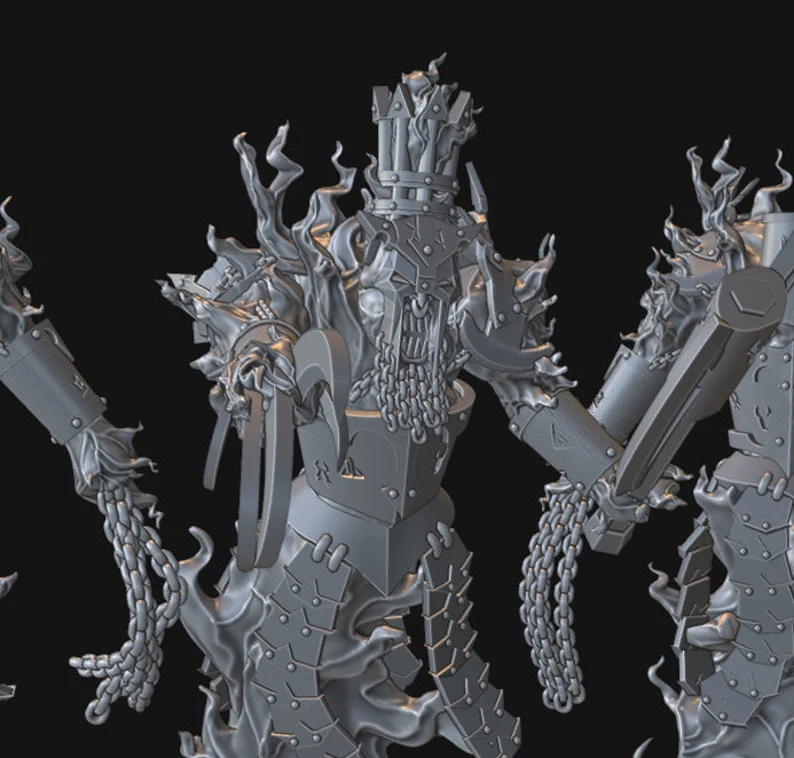 Meshymesh Evil Dwarf Fire Elemental Demon - Image 7