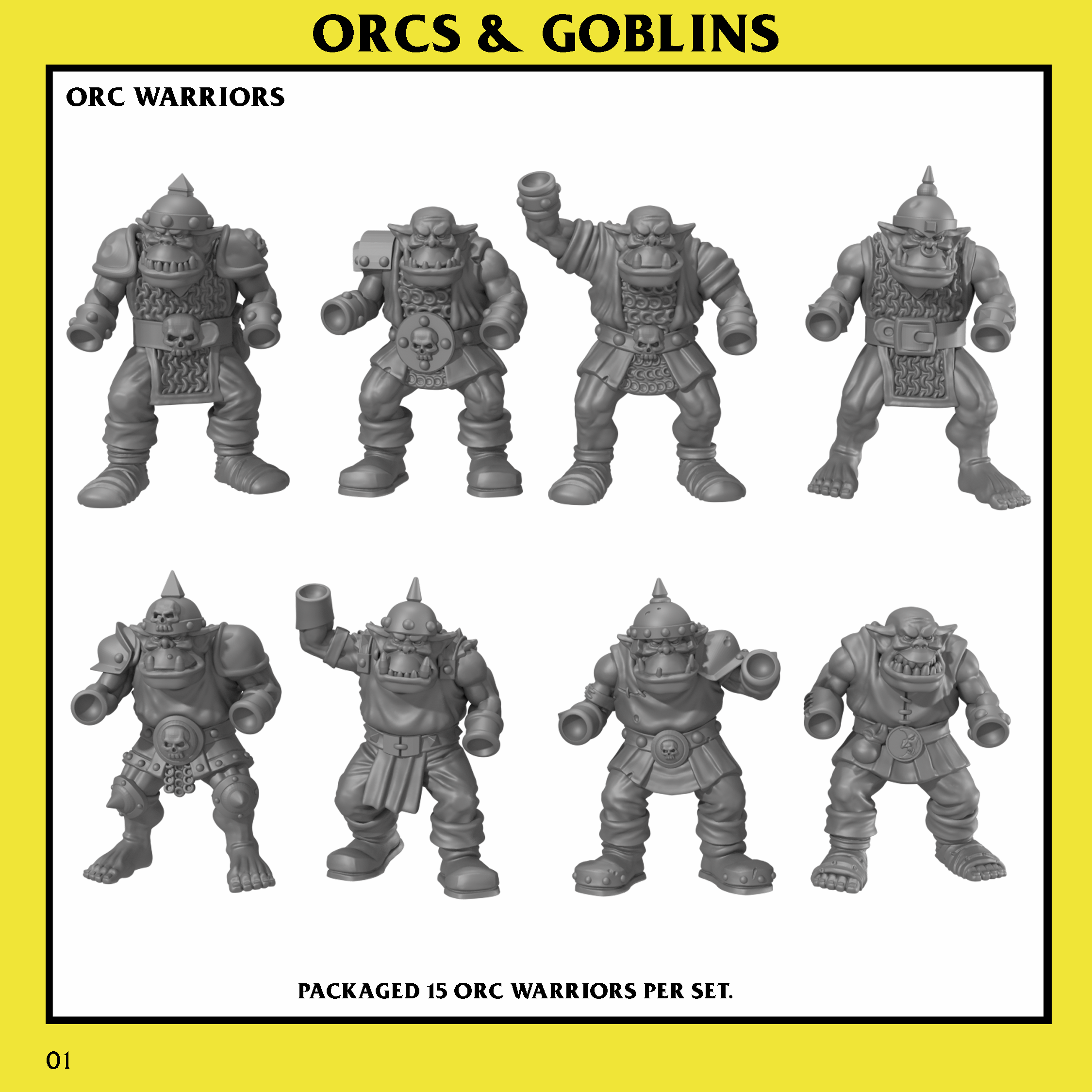 Orc Warriors Unit with Command Group – Orcs & Goblins | Monstrous Encounters - Image 3