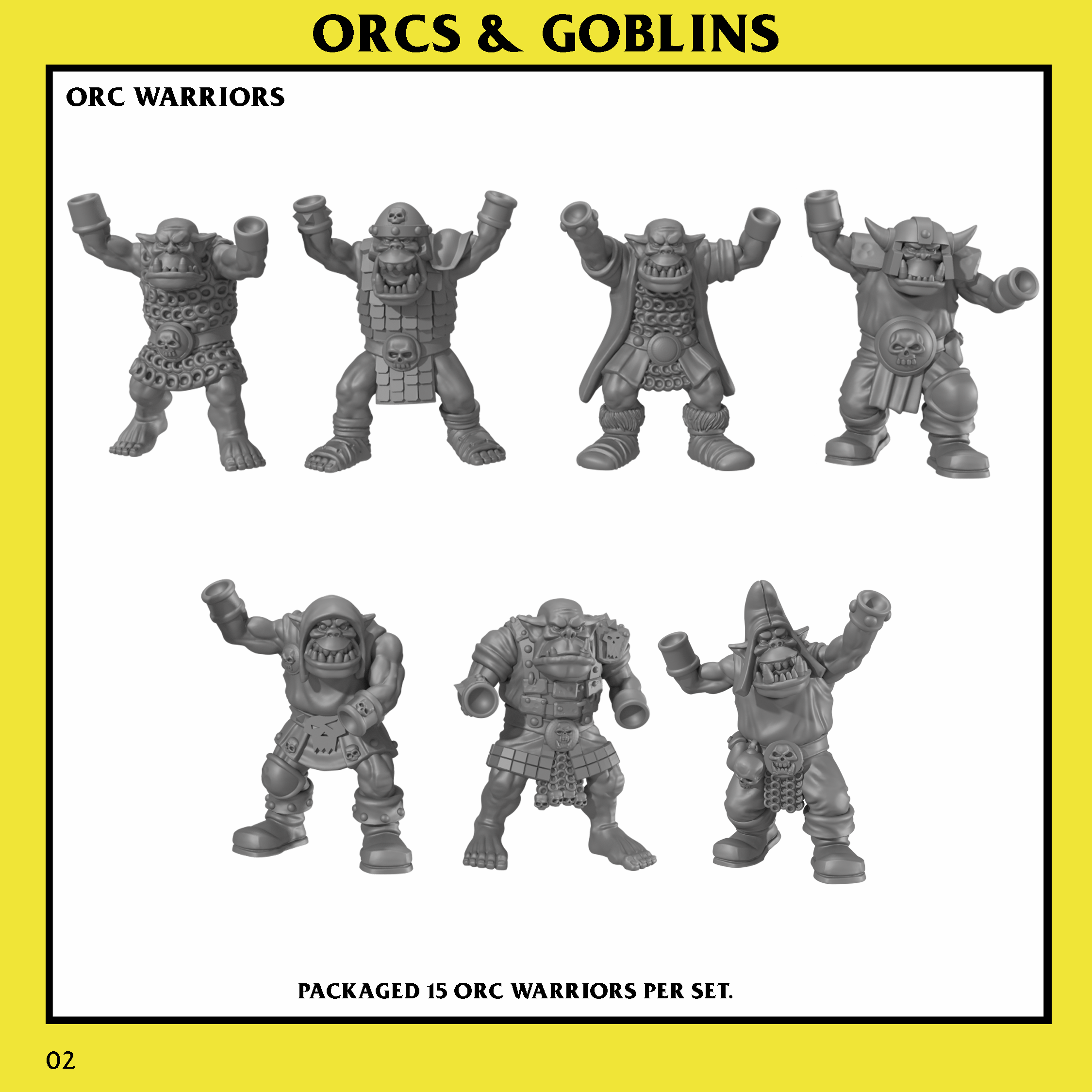 Orc Warriors Unit with Command Group – Orcs & Goblins | Monstrous Encounters - Image 4