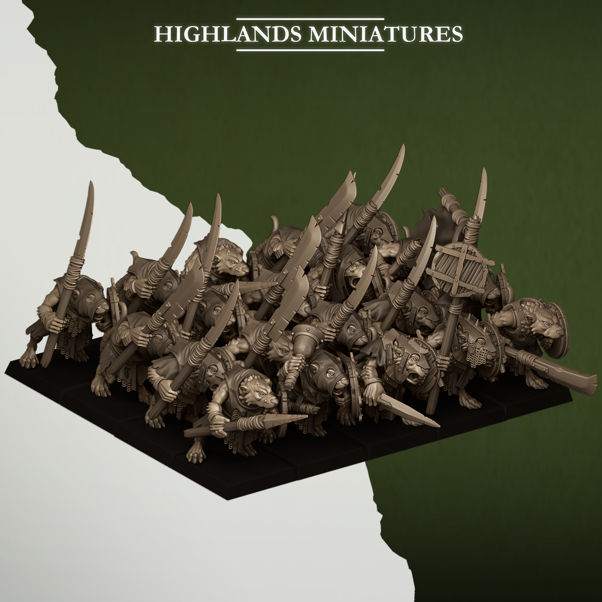 Sewer Rats with Spears Sewer Vermin - Highlands Miniatures - Image 9