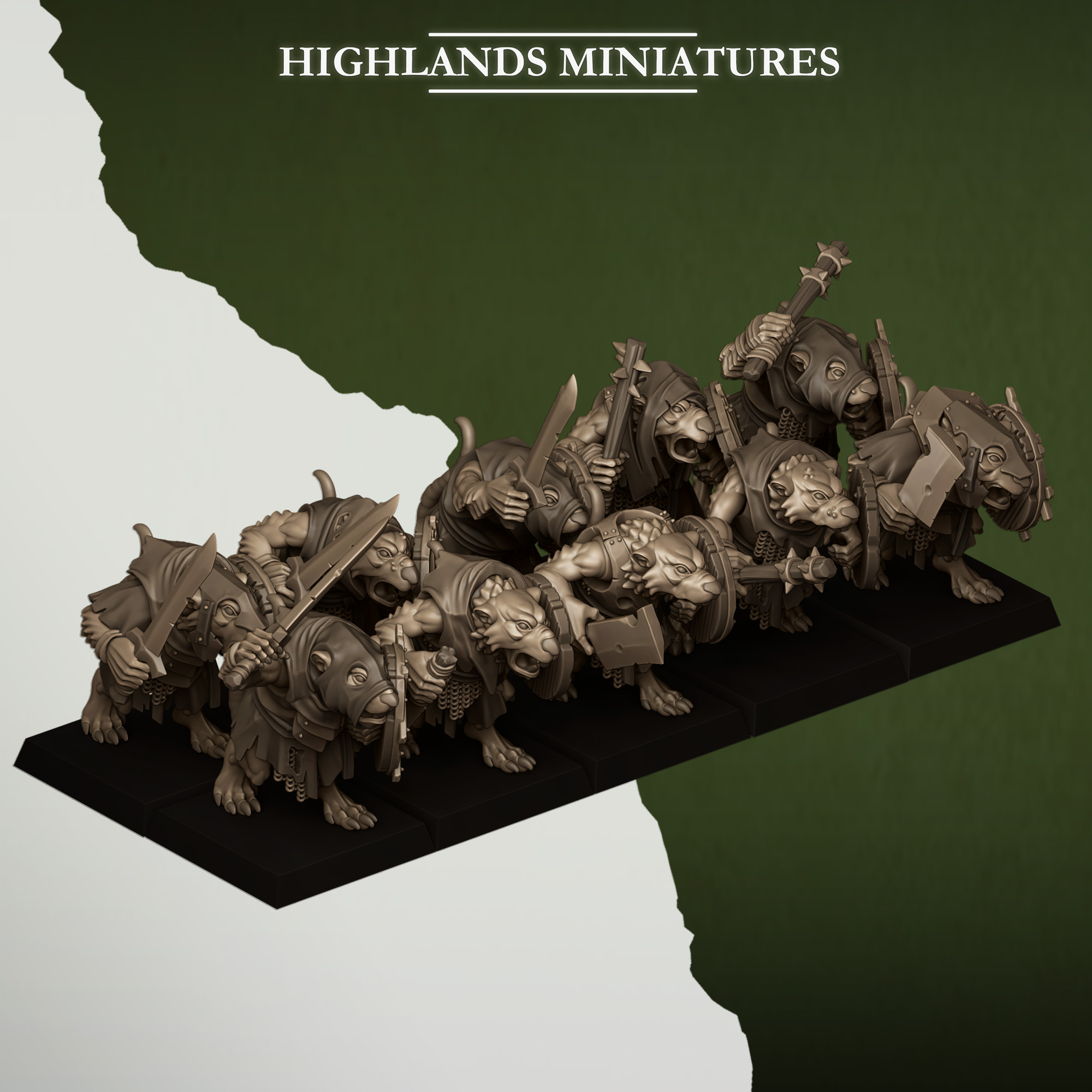 Sewer Rats with Hand Weapons, Sewer Vermin - Highlands Miniatures
