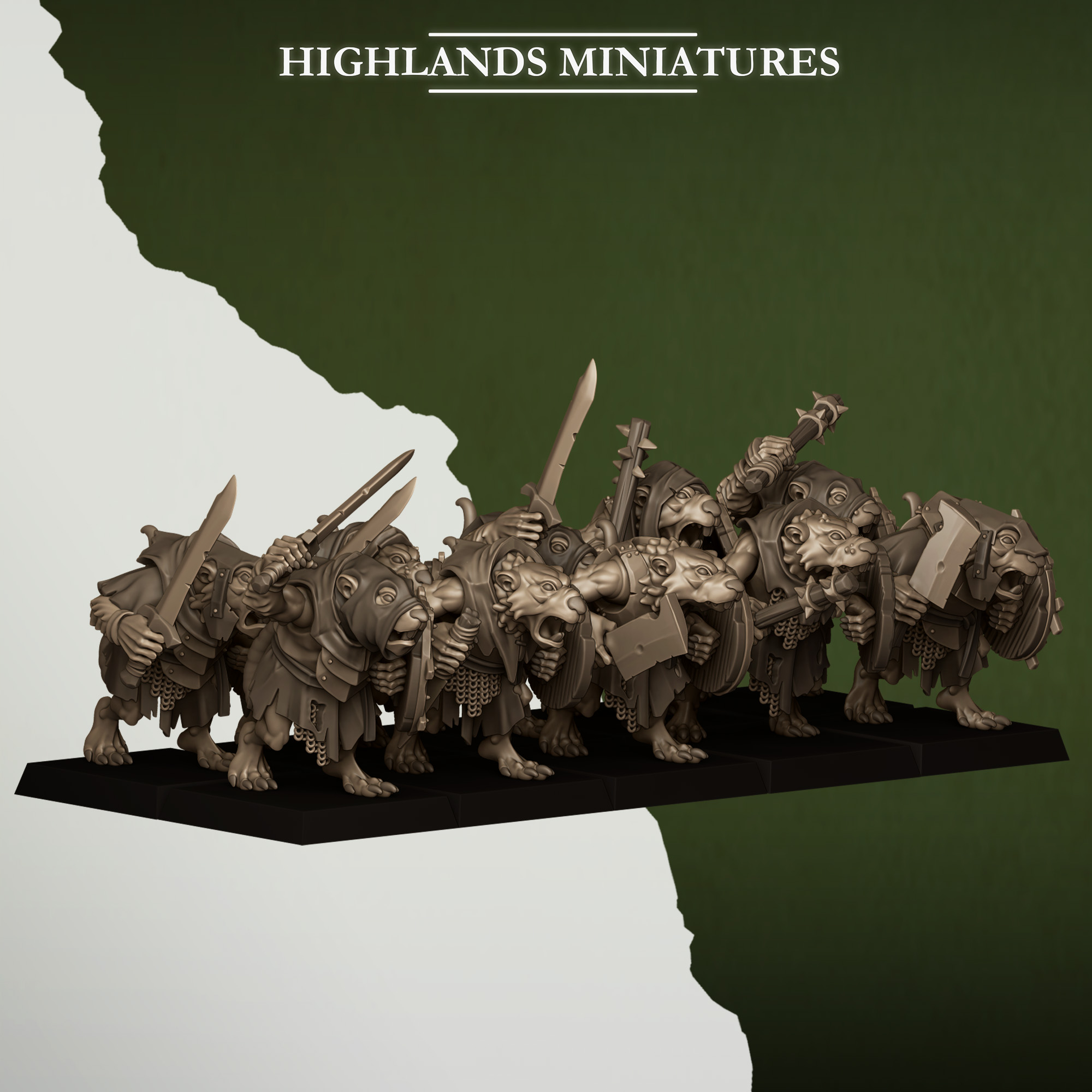 Sewer Rats with Hand Weapons, Sewer Vermin - Highlands Miniatures - Image 11