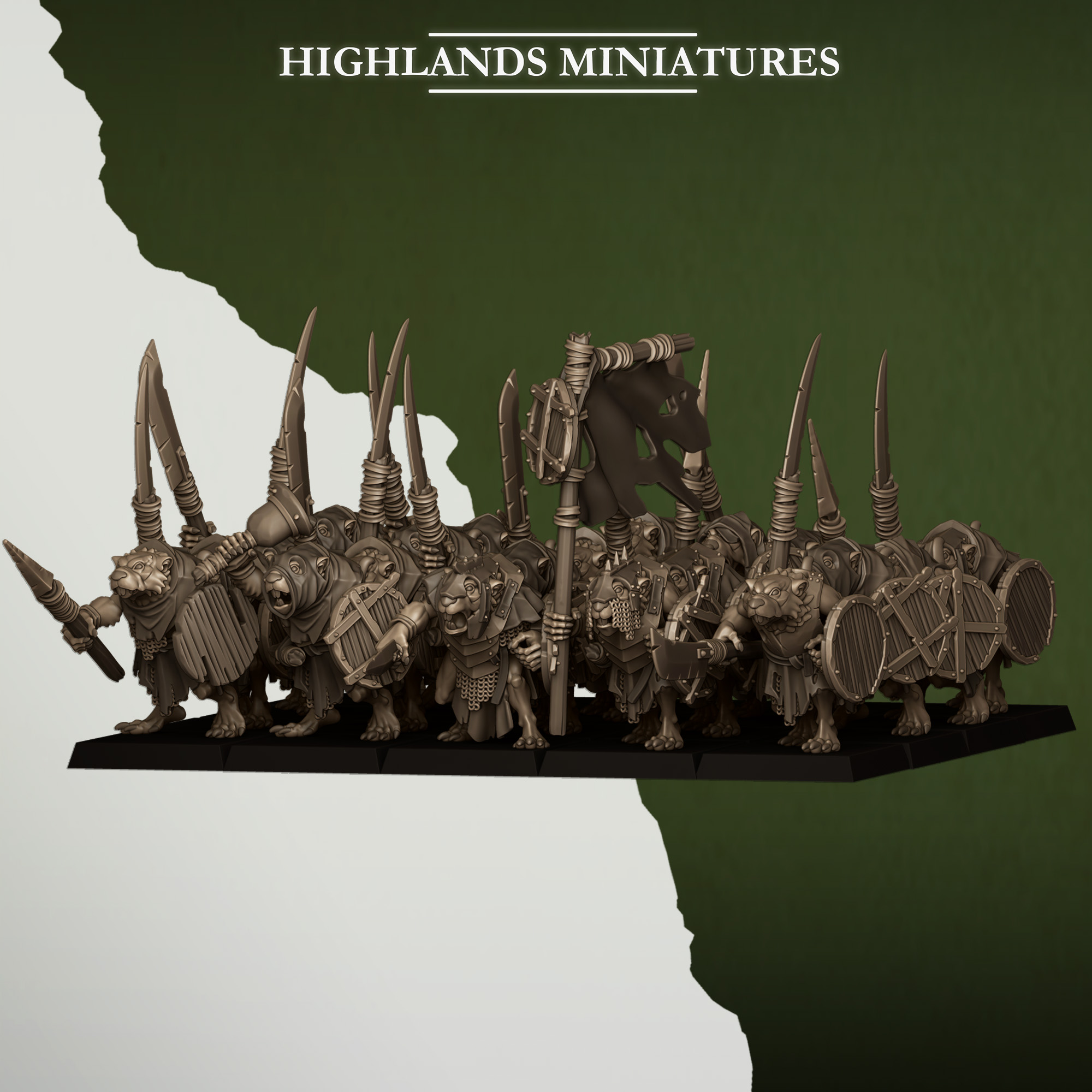 Sewer Rats with Spears Sewer Vermin - Highlands Miniatures - Image 10