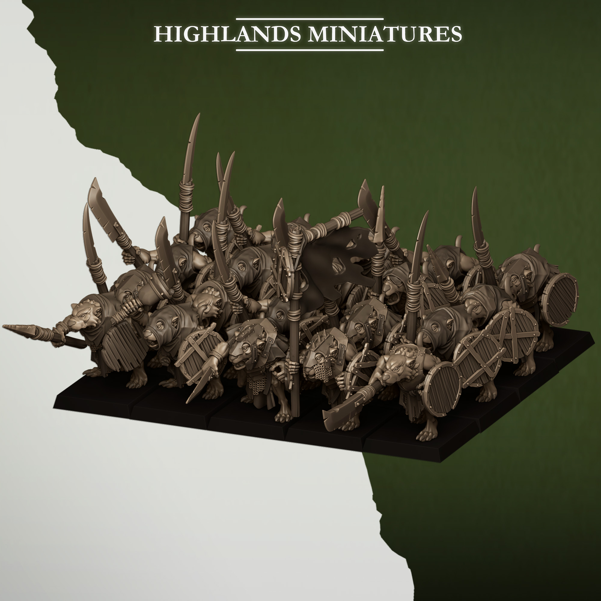 Sewer Rats with Spears Sewer Vermin - Highlands Miniatures - Image 8