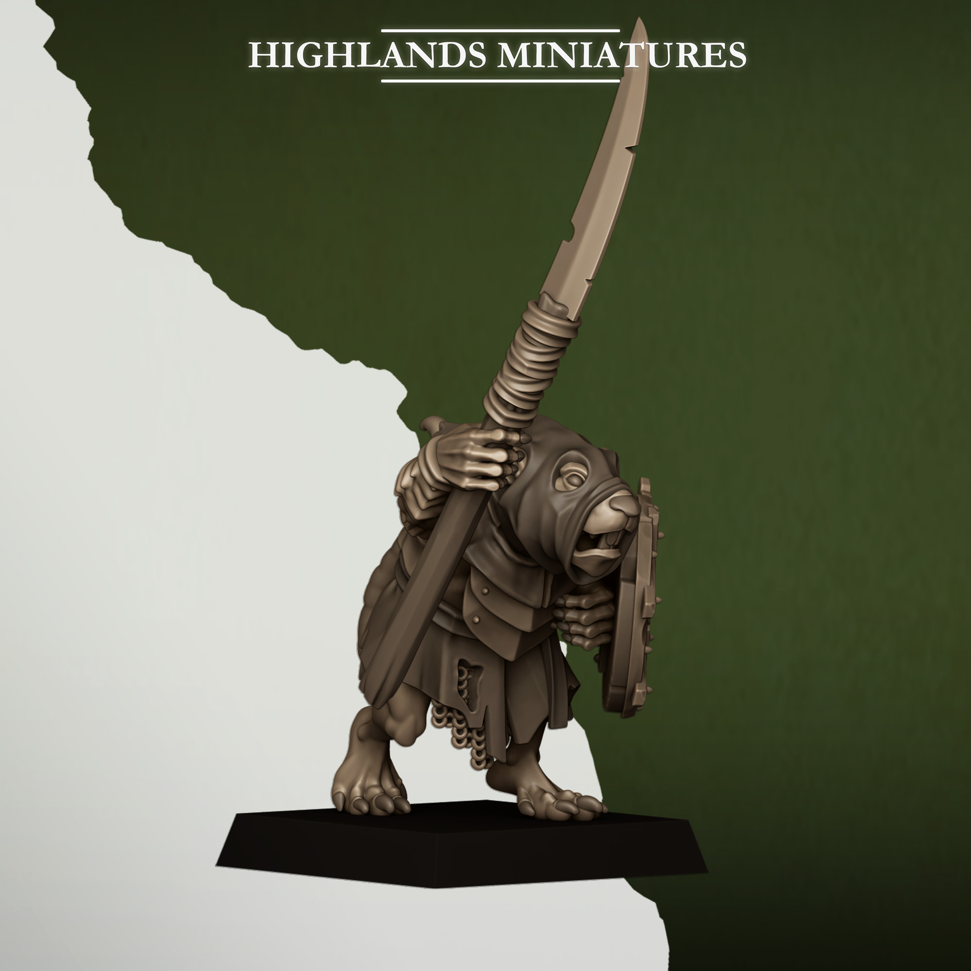Sewer Rats with Spears Sewer Vermin - Highlands Miniatures - Image 14