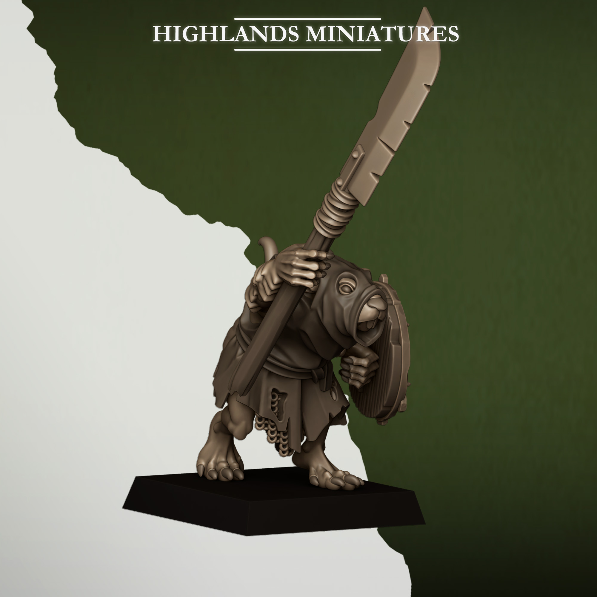 Sewer Rats with Spears Sewer Vermin - Highlands Miniatures - Image 4