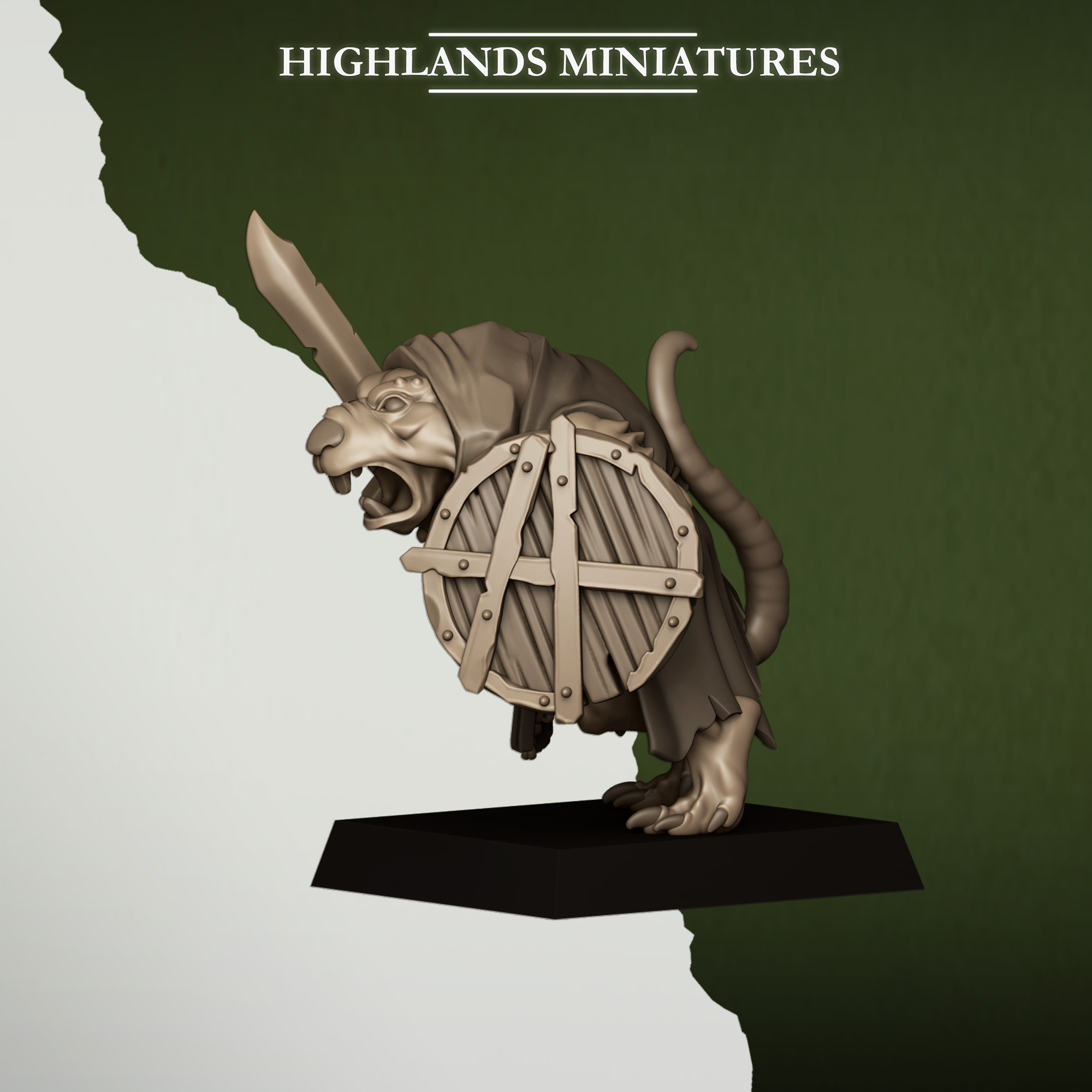 Sewer Rats with Spears Sewer Vermin - Highlands Miniatures - Image 3