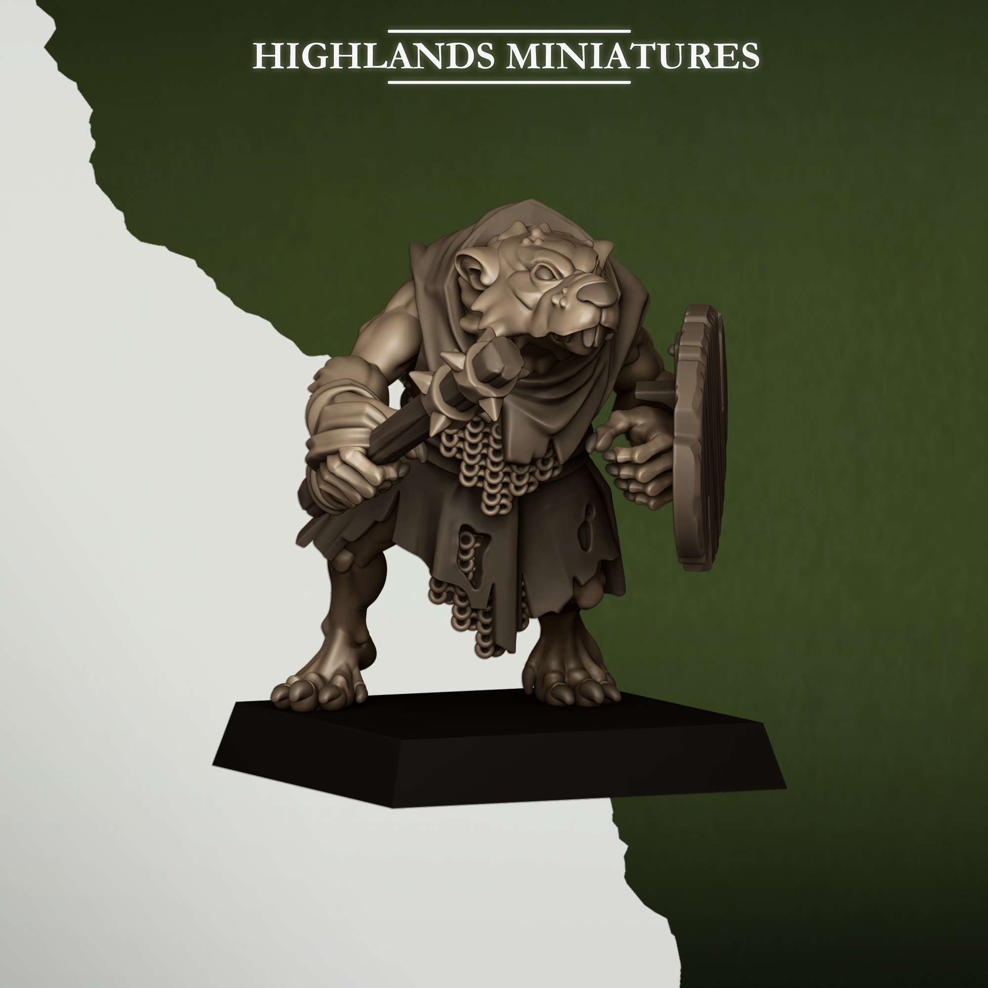 Sewer Rats with Hand Weapons, Sewer Vermin - Highlands Miniatures - Image 3