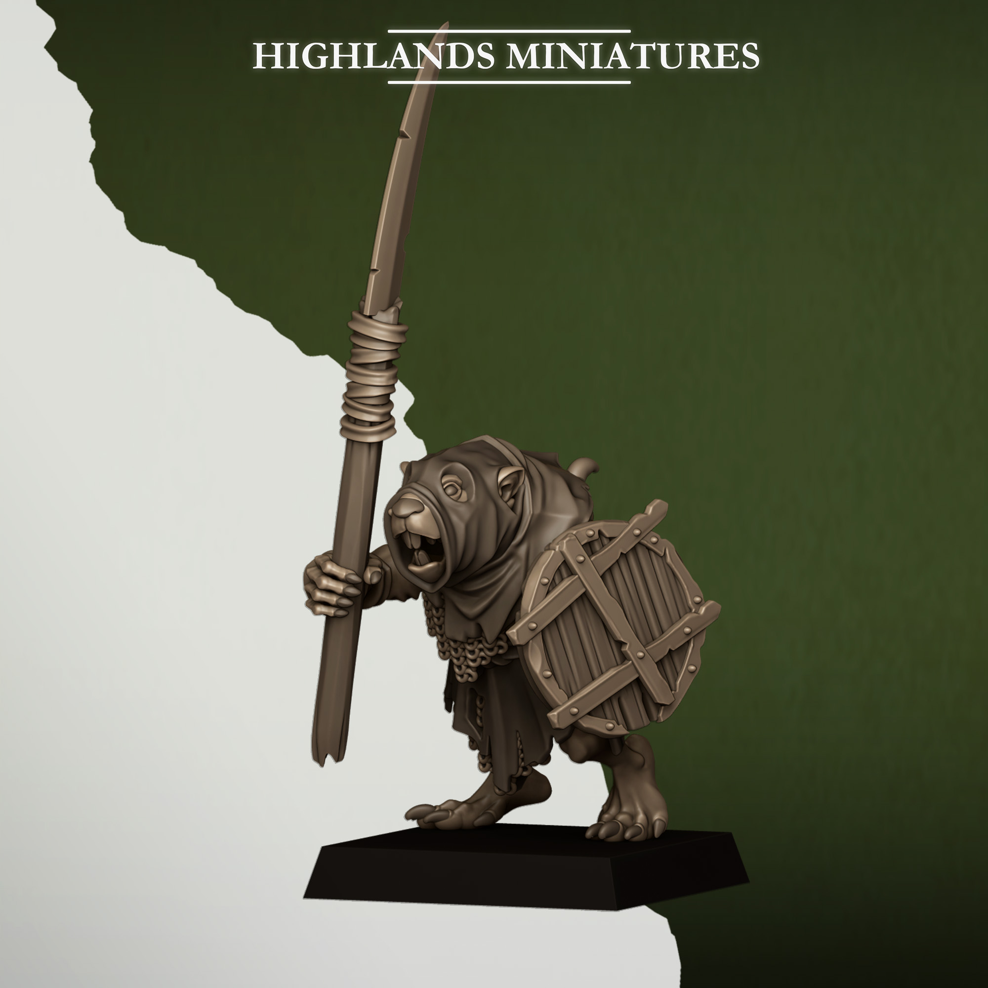 Sewer Rats with Spears Sewer Vermin - Highlands Miniatures - Image 17