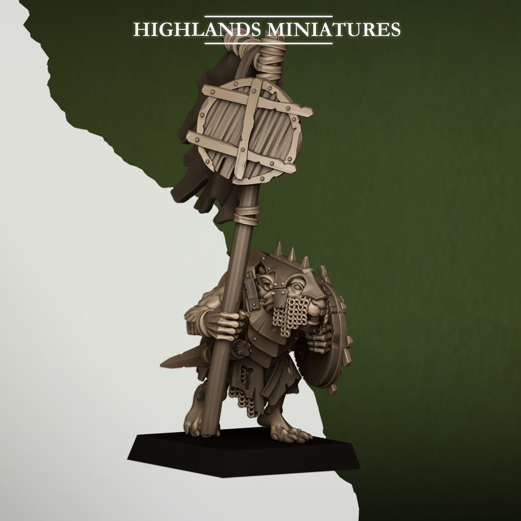Sewer Rats with Spears Sewer Vermin - Highlands Miniatures - Image 12