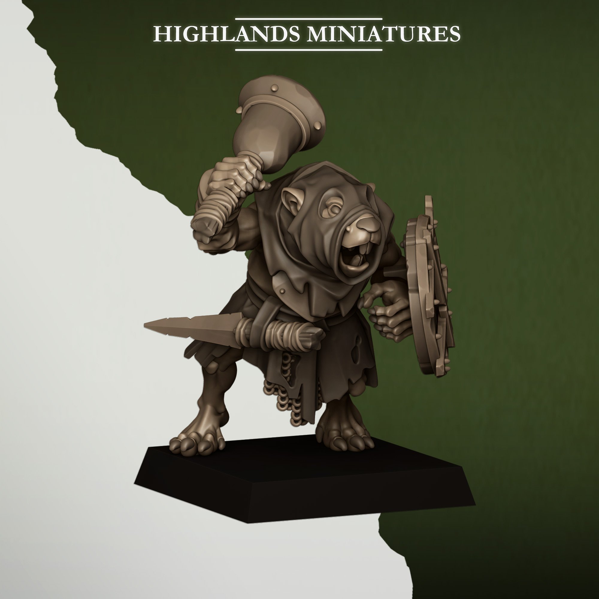 Sewer Rats with Spears Sewer Vermin - Highlands Miniatures - Image 13