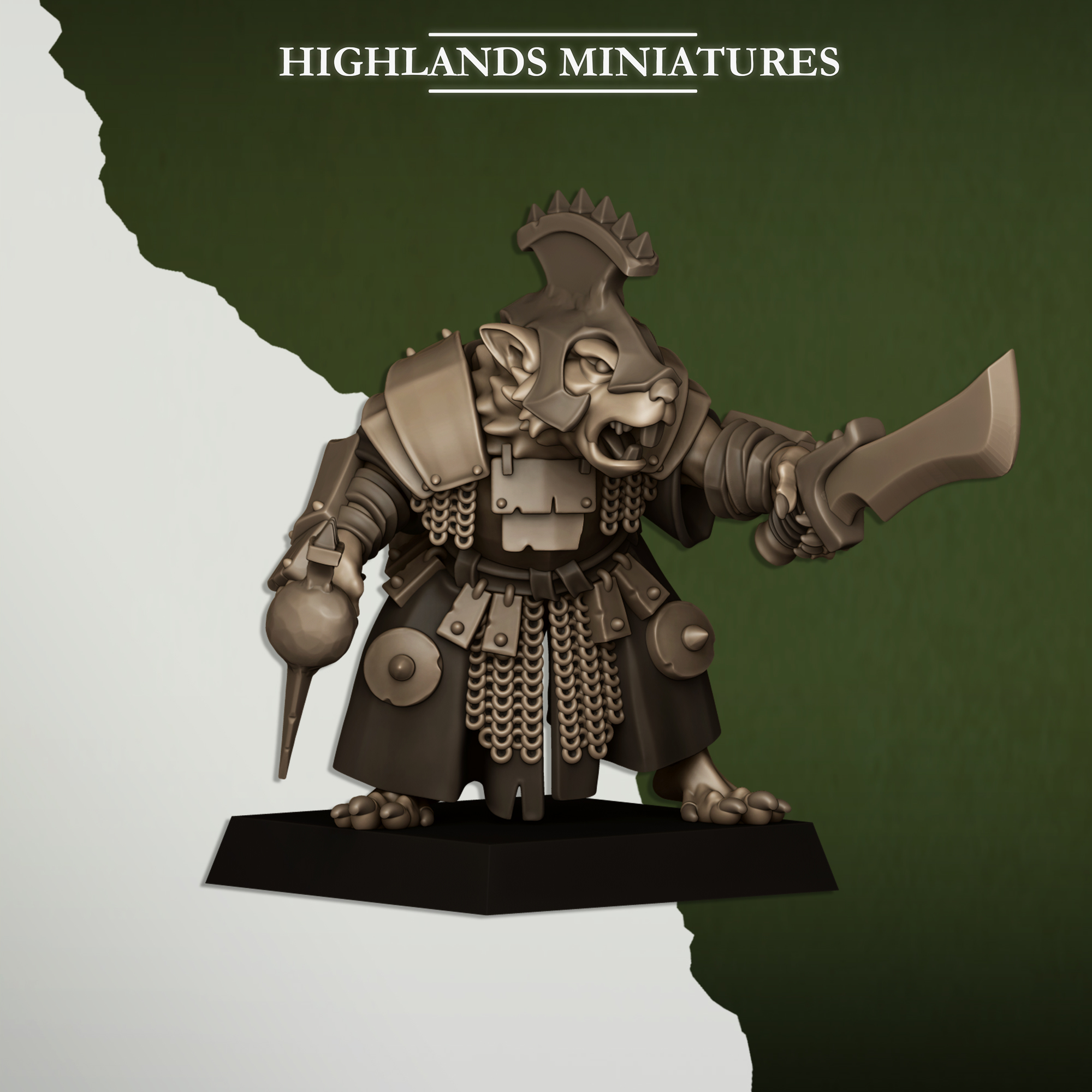 Sewer Vermin Lord, Sewer Vermin - Highlands Miniatures