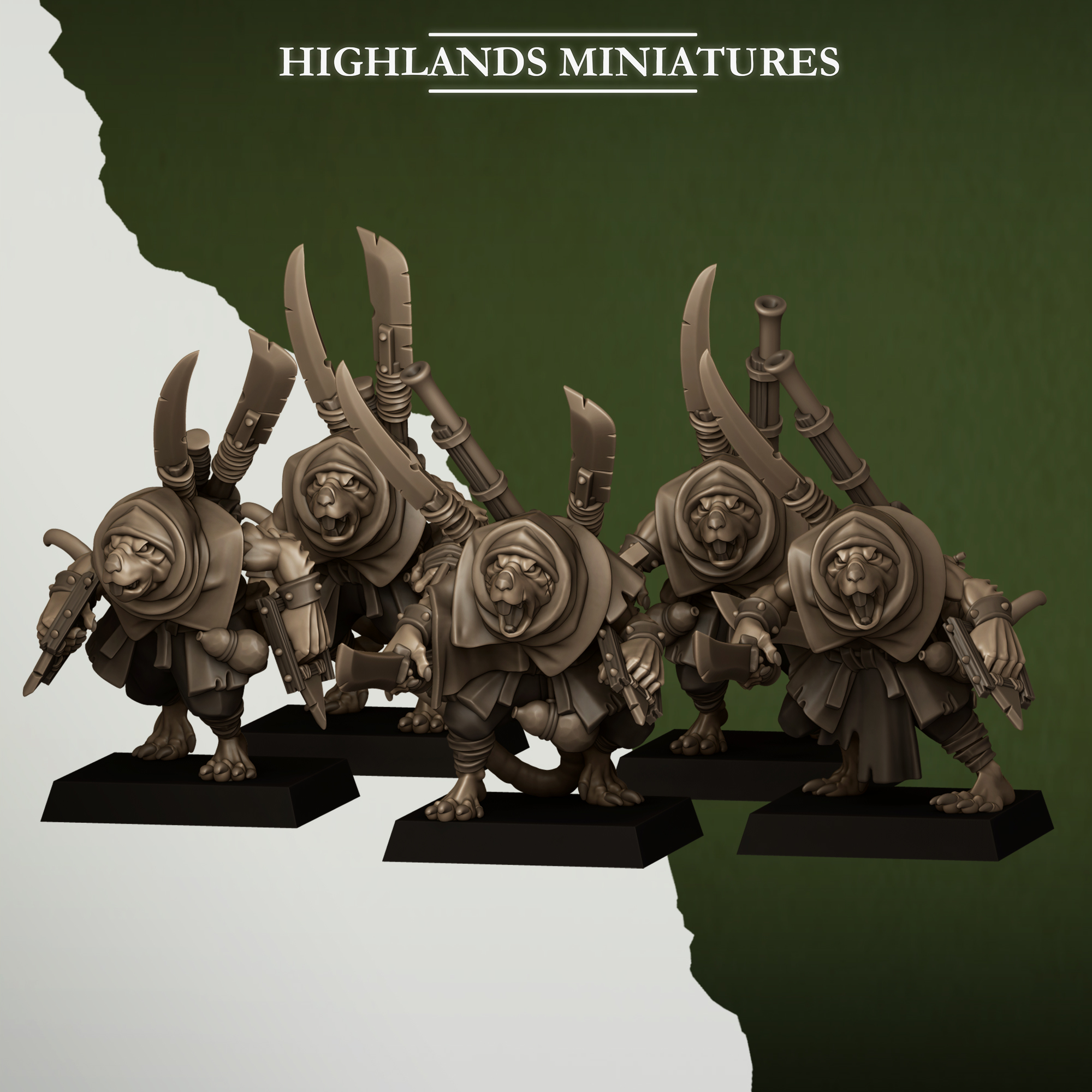 Sewer Vermin Smugglers, Sewer Vermin - Highlands Miniatures
