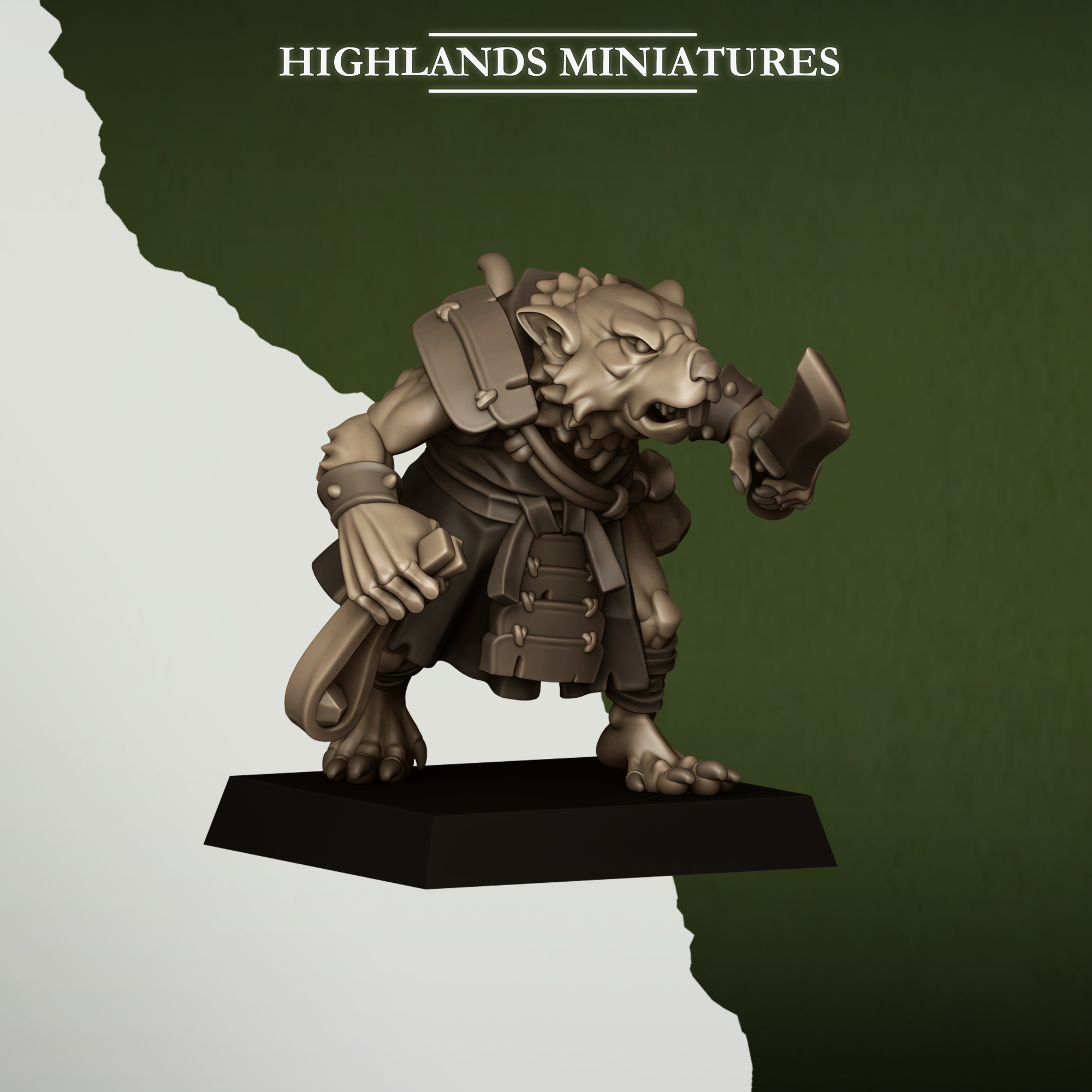 Sewer Vermin Thugs, Sewer Vermin - Highlands Miniatures - Image 3