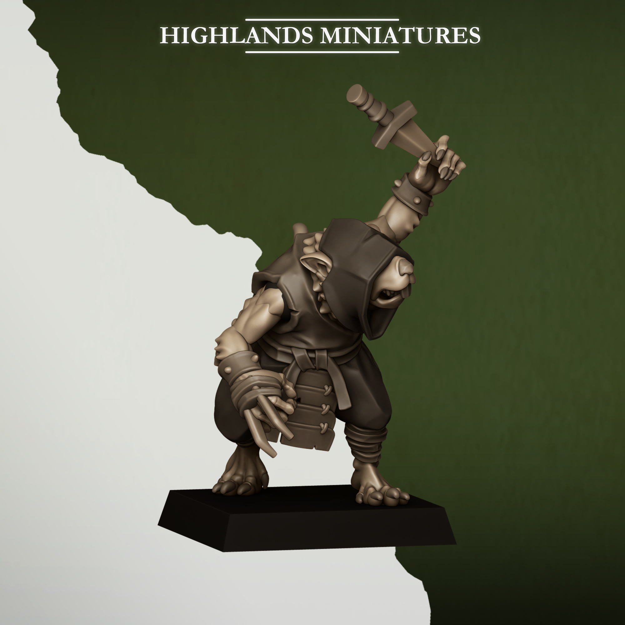 Sewer Vermin Thugs, Sewer Vermin - Highlands Miniatures - Image 4