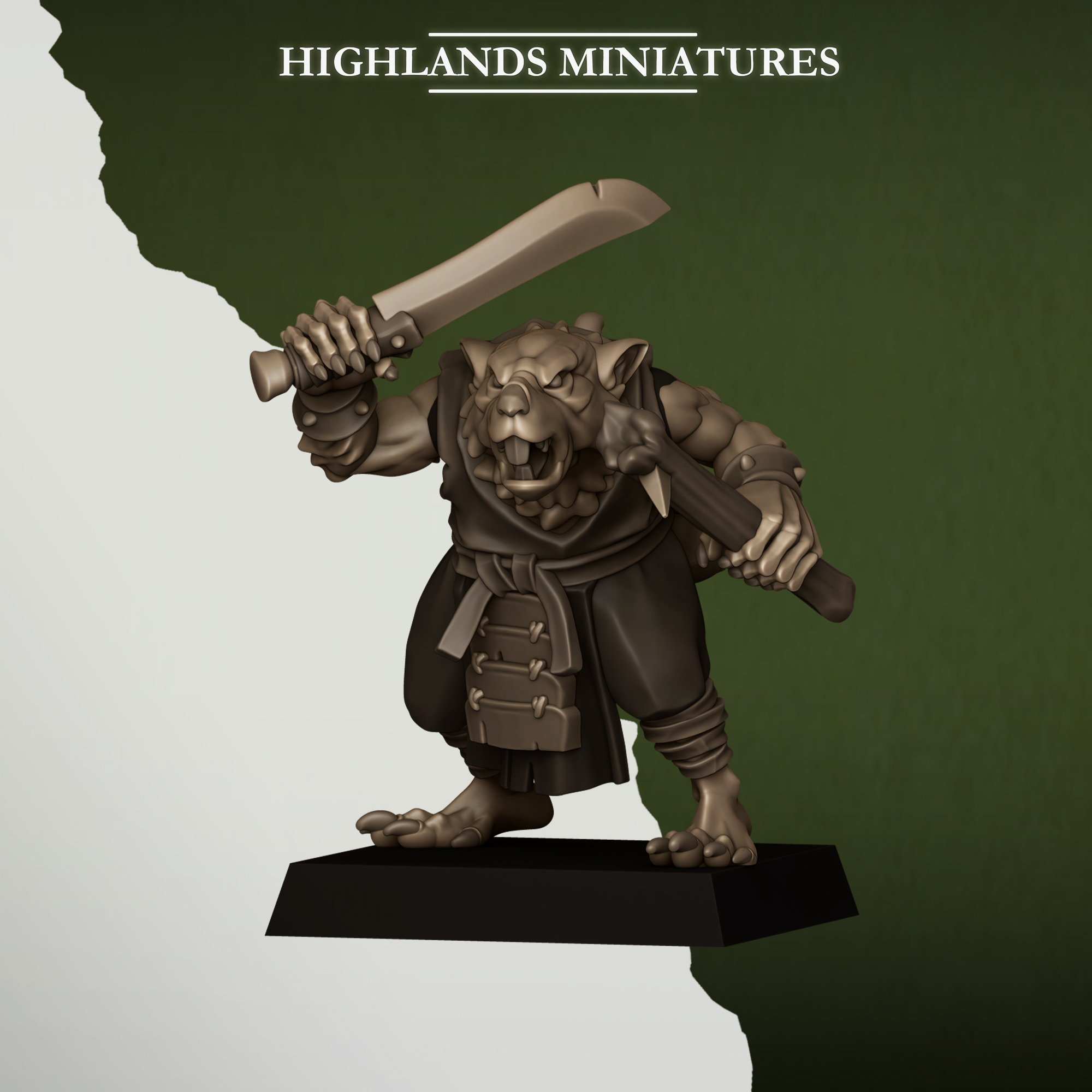 Sewer Vermin Thugs, Sewer Vermin - Highlands Miniatures - Image 6