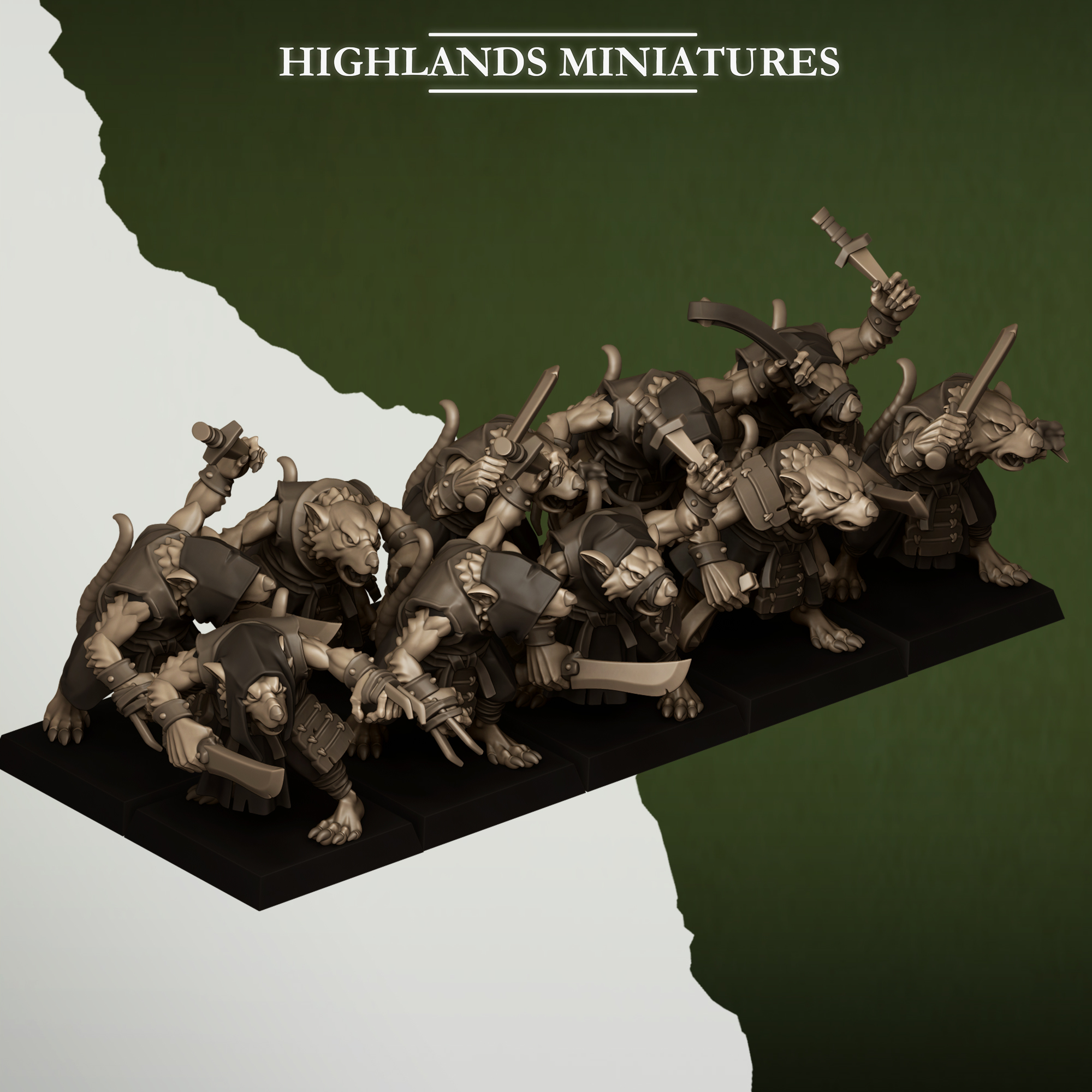 Sewer Vermin Thugs, Sewer Vermin - Highlands Miniatures - Image 9