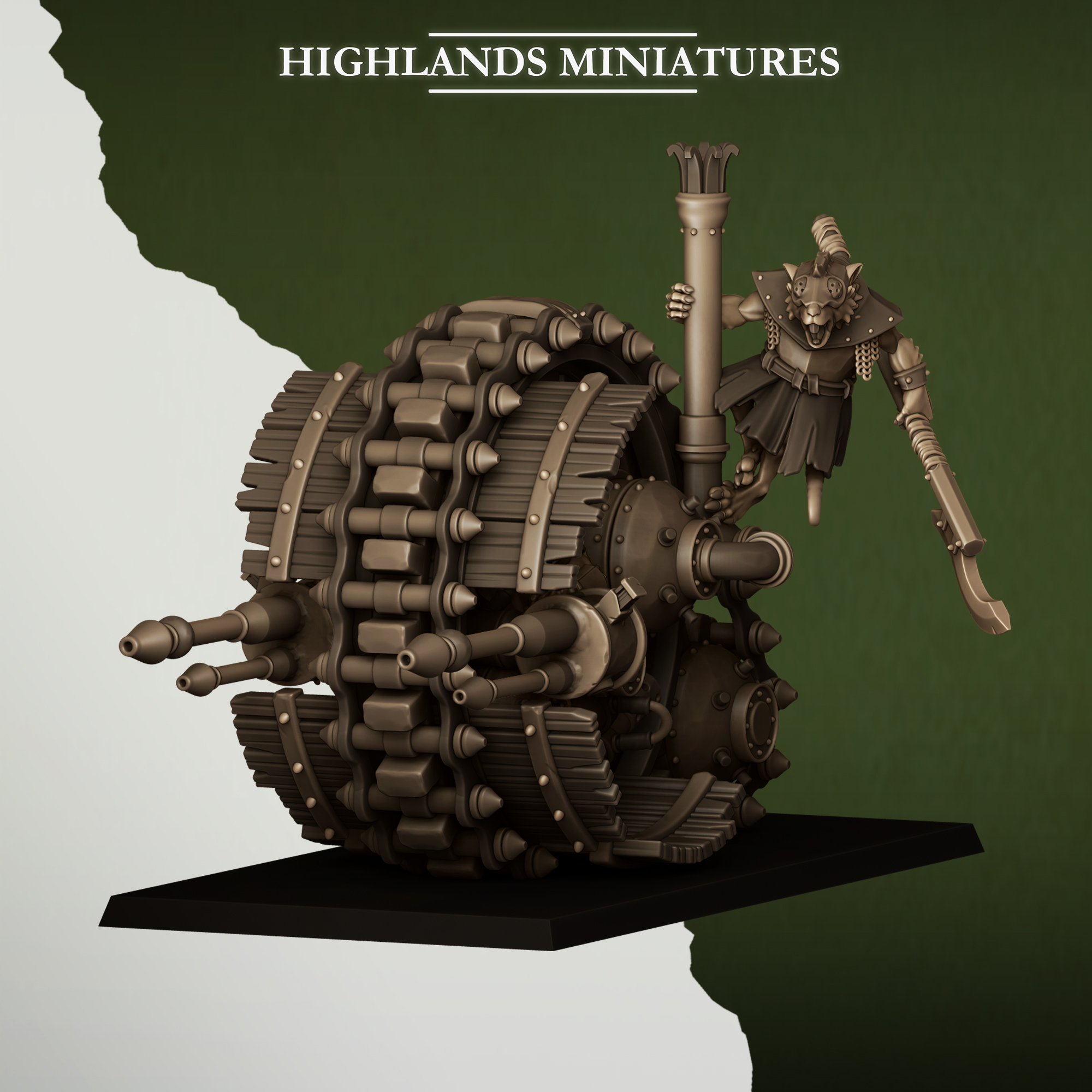 Wheeled Engine, Sewer Vermin - Highlands Miniatures - Image 3