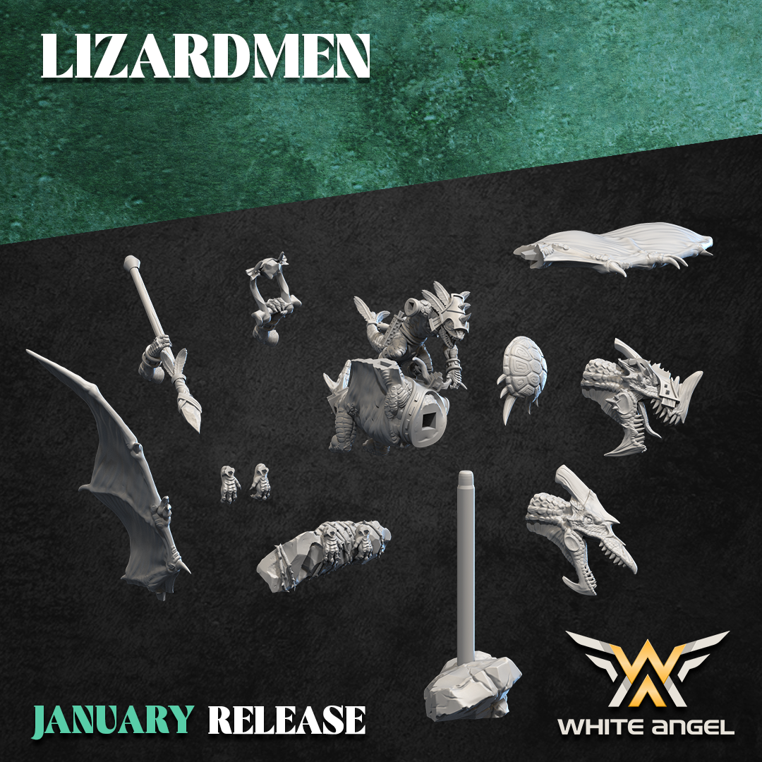 Skycrawler Lizard, Lizardmen - White Angel Miniatures - Image 4