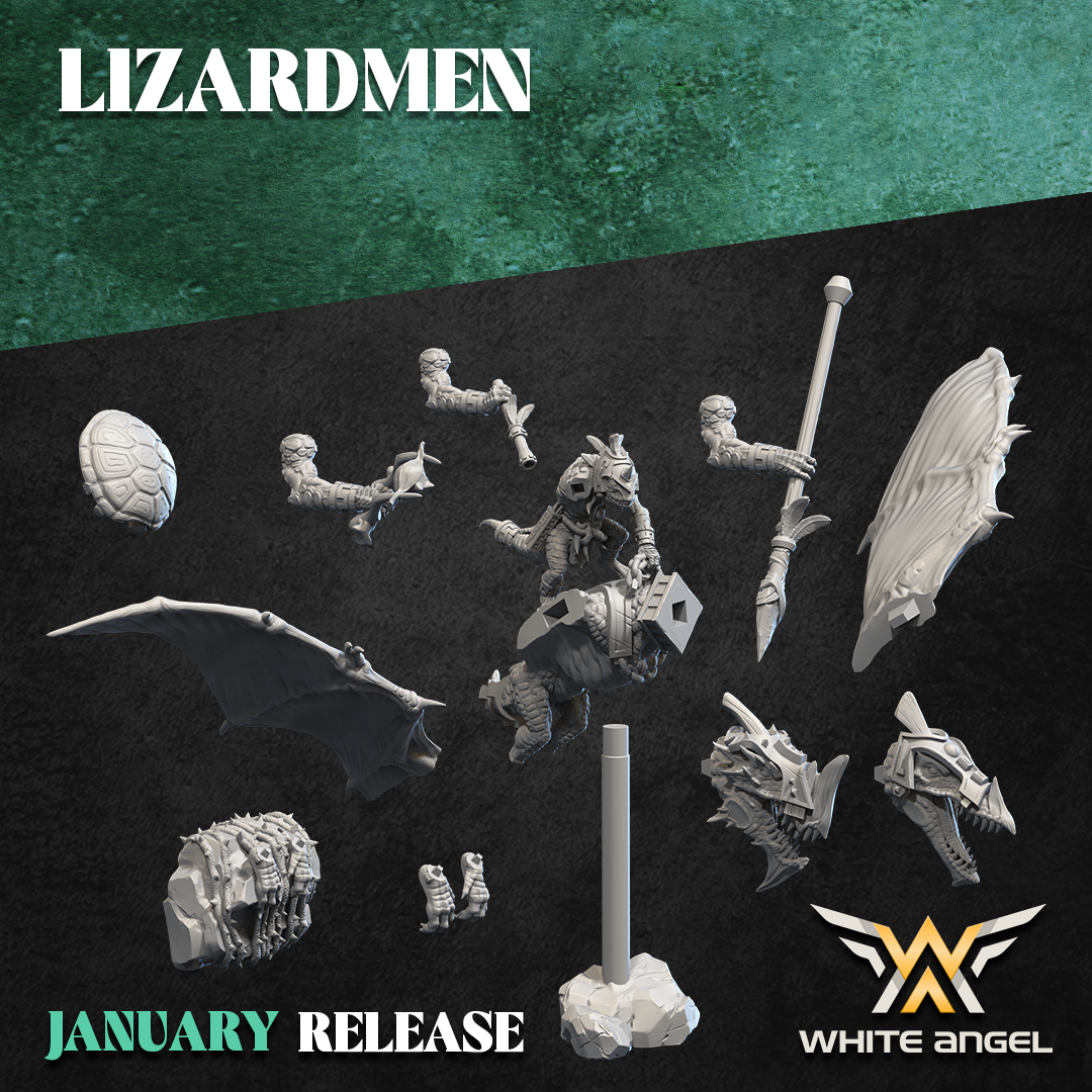 Skycrawler Lizard, Lizardmen - White Angel Miniatures - Image 10
