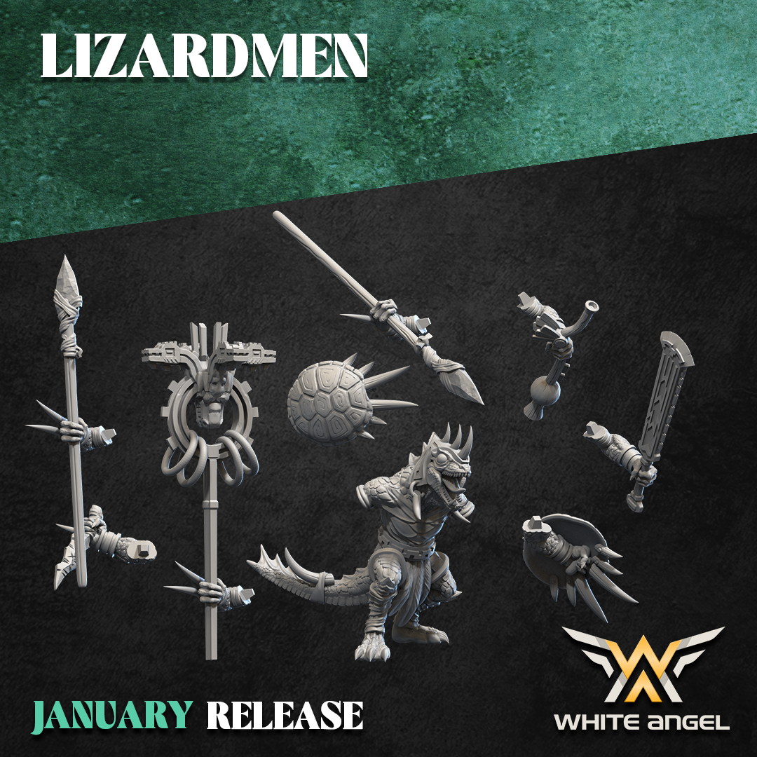 Slippery Lizards, Lizardmen – White Angel Miniatures - Image 4