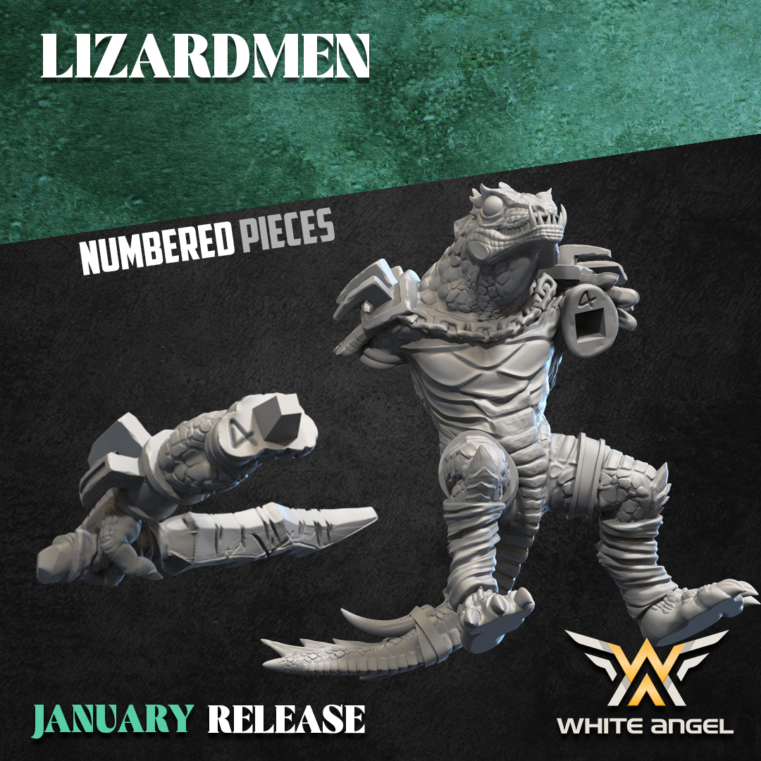 Slippery Lizards, Lizardmen – White Angel Miniatures - Image 5