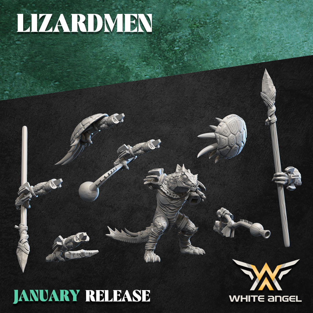 Slippery Lizards, Lizardmen – White Angel Miniatures - Image 6