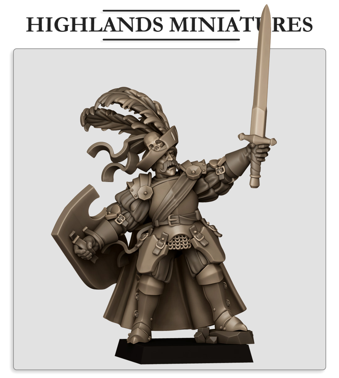 Sunland General on Foot, Sunland- Highlands Miniatures