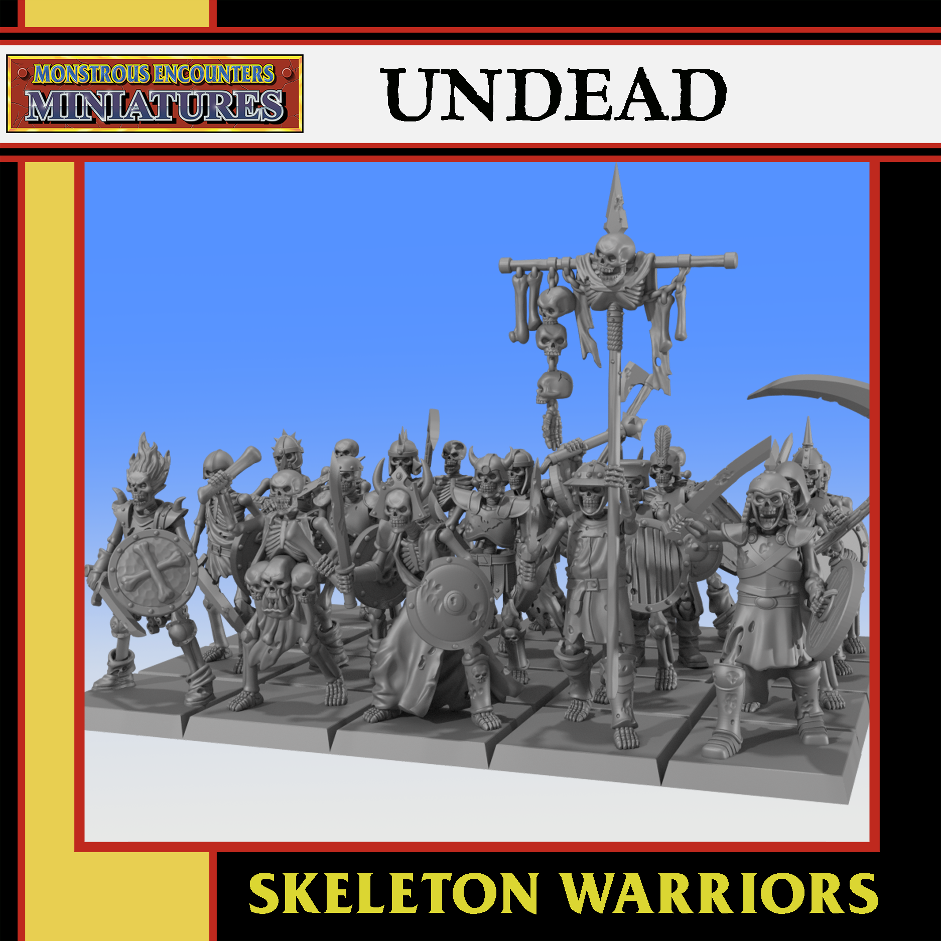 Skeleton Warriors Unit, Undead, Monstrous Encounters