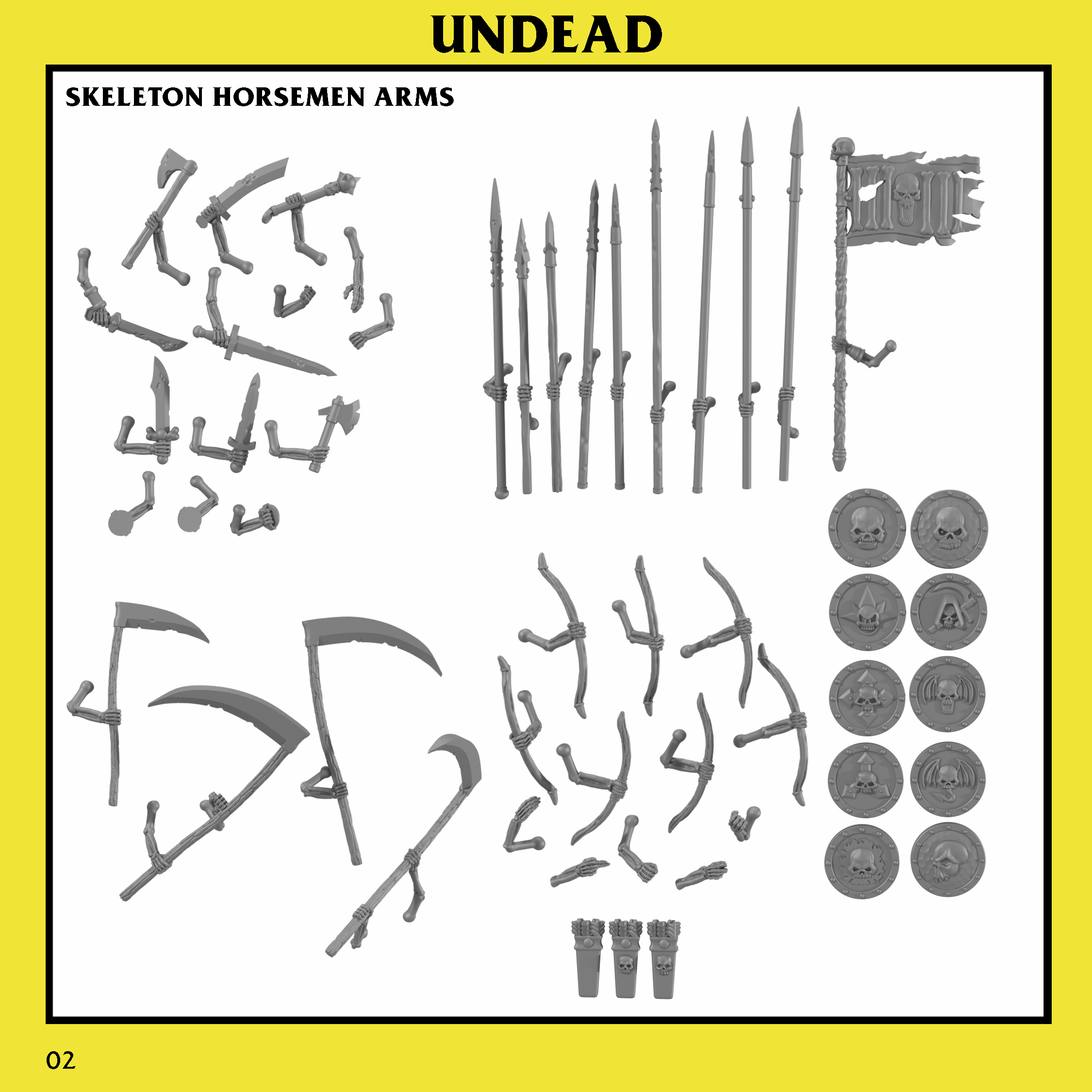 Skeleton Horsemen Unit with Command Group – Undead | Monstrous Encounters - Image 4