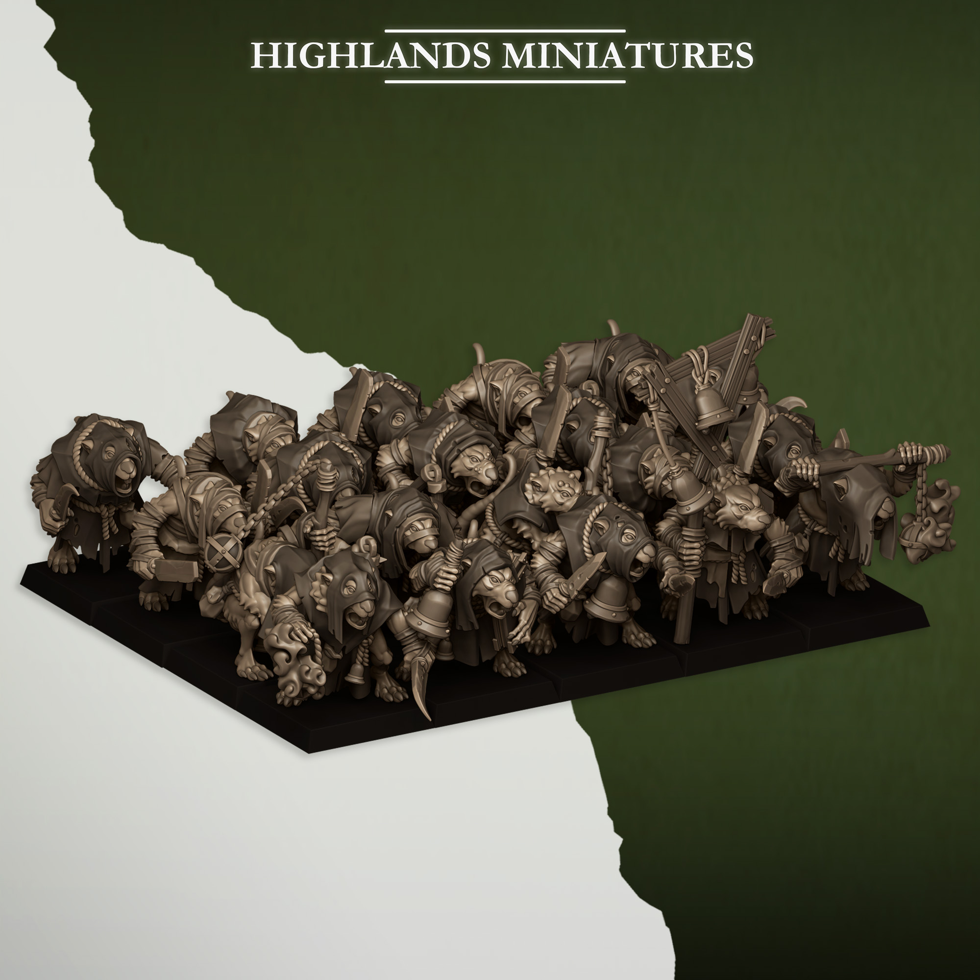 Vermin Acolytes, Sewer Vermin - Highlands Miniatures - Image 12