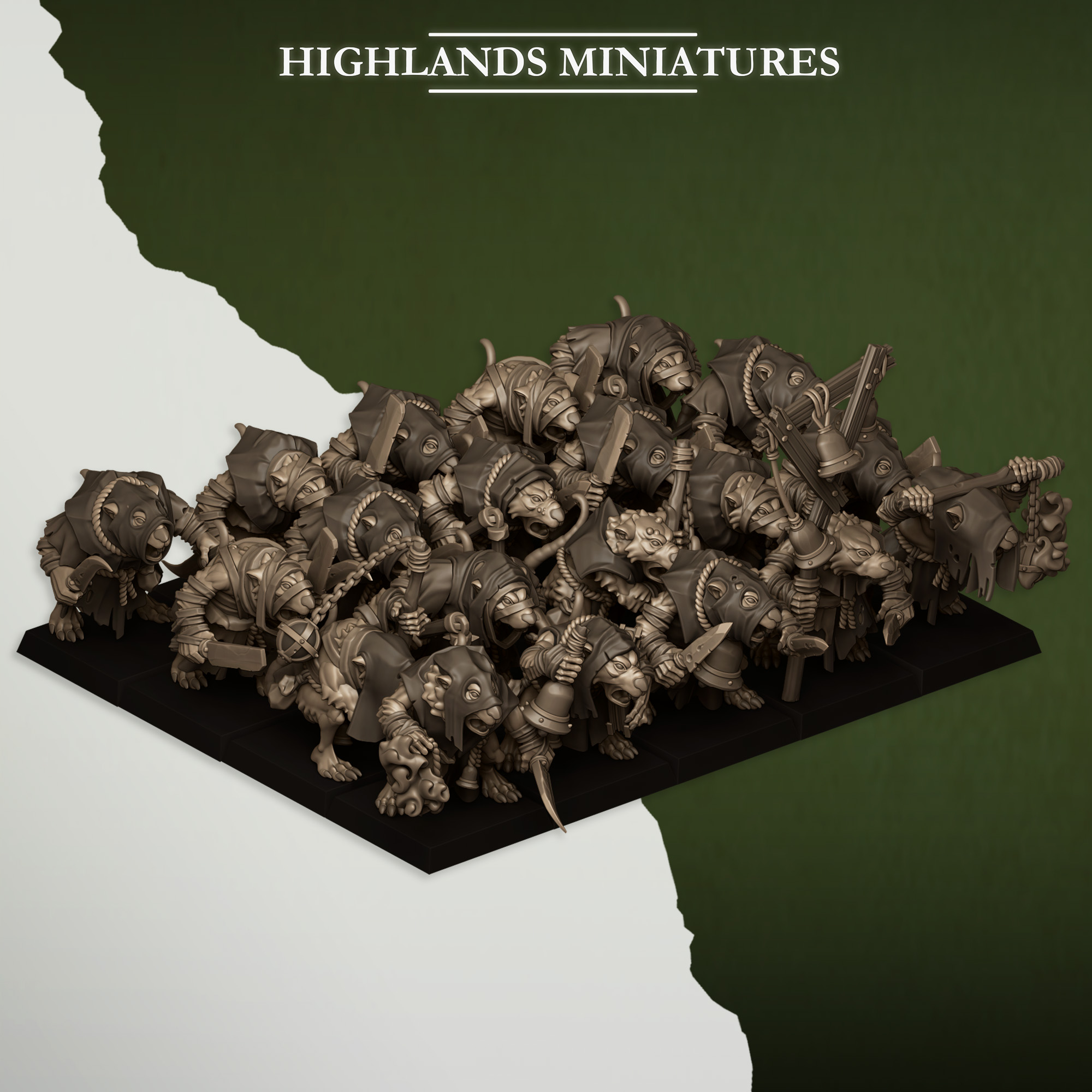 Vermin Acolytes, Sewer Vermin - Highlands Miniatures - Image 13