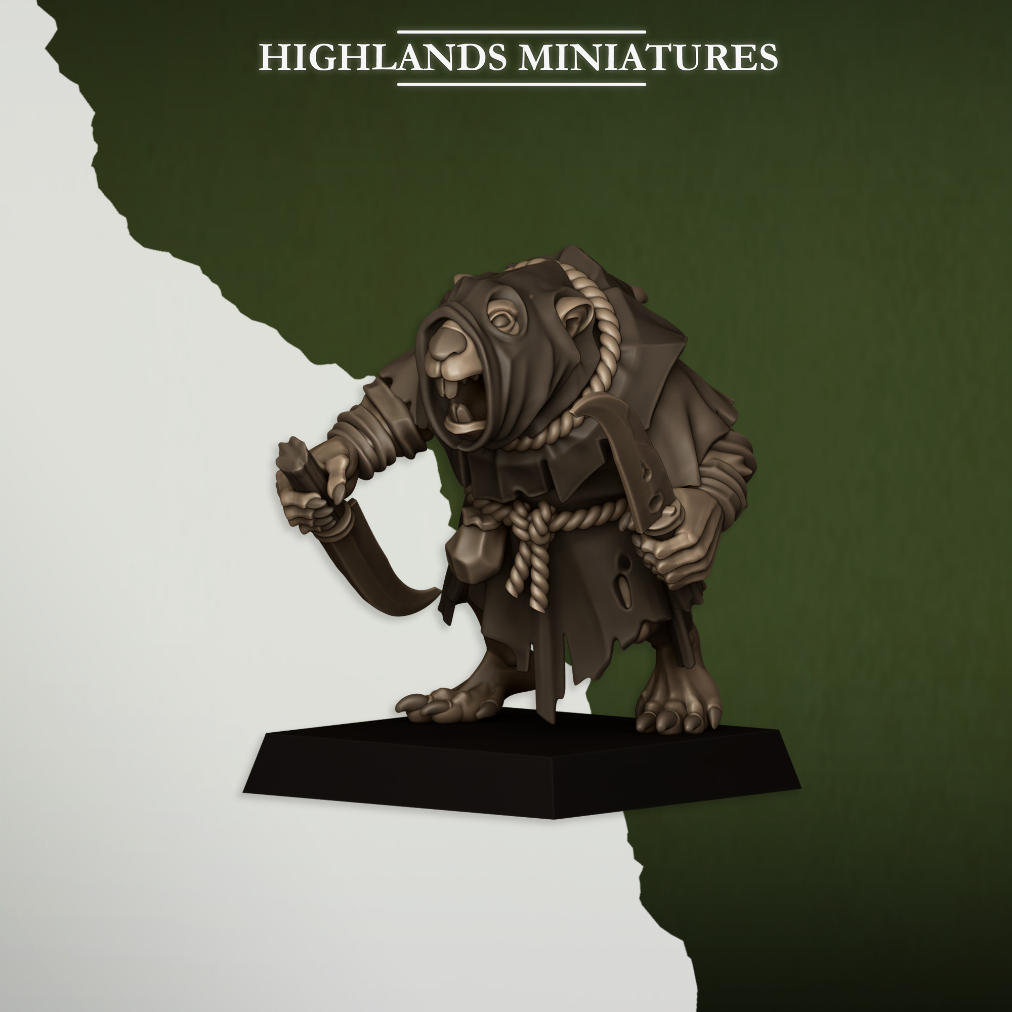 Vermin Acolytes, Sewer Vermin - Highlands Miniatures - Image 8
