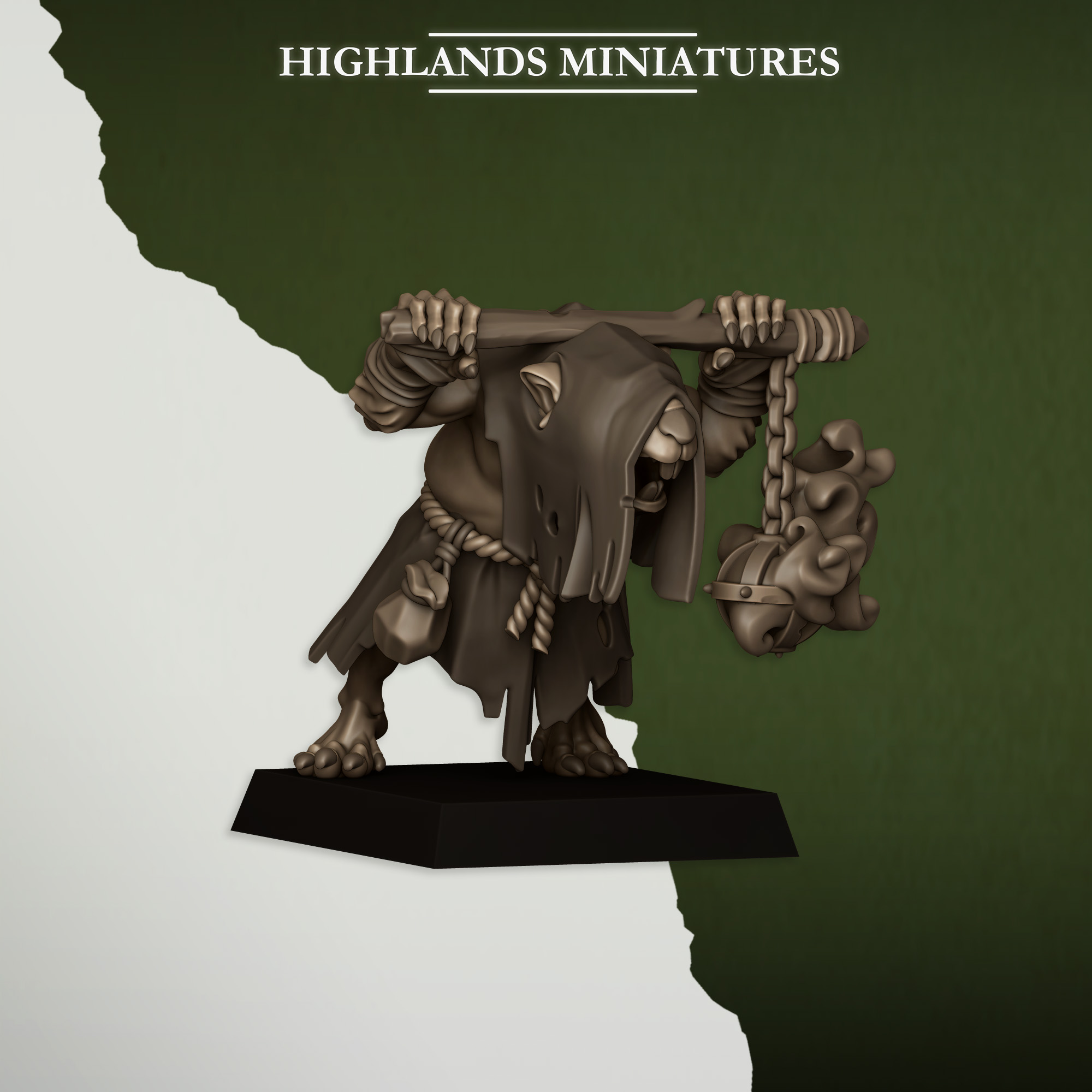 Vermin Acolyte Censers, Sewer Vermin - Highlands Miniatures