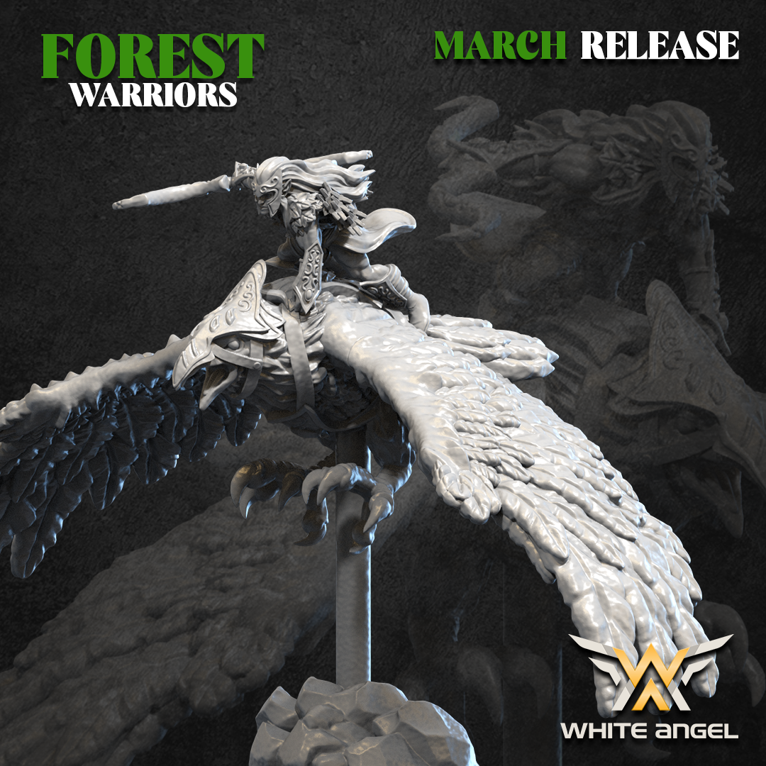 Ancestral Eagle Riders, Forest Warriors - White Angel Miniatures - Image 4