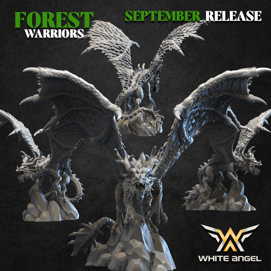 Forest Dragon, Forest Warriors - White Angel Miniatures - Image 3