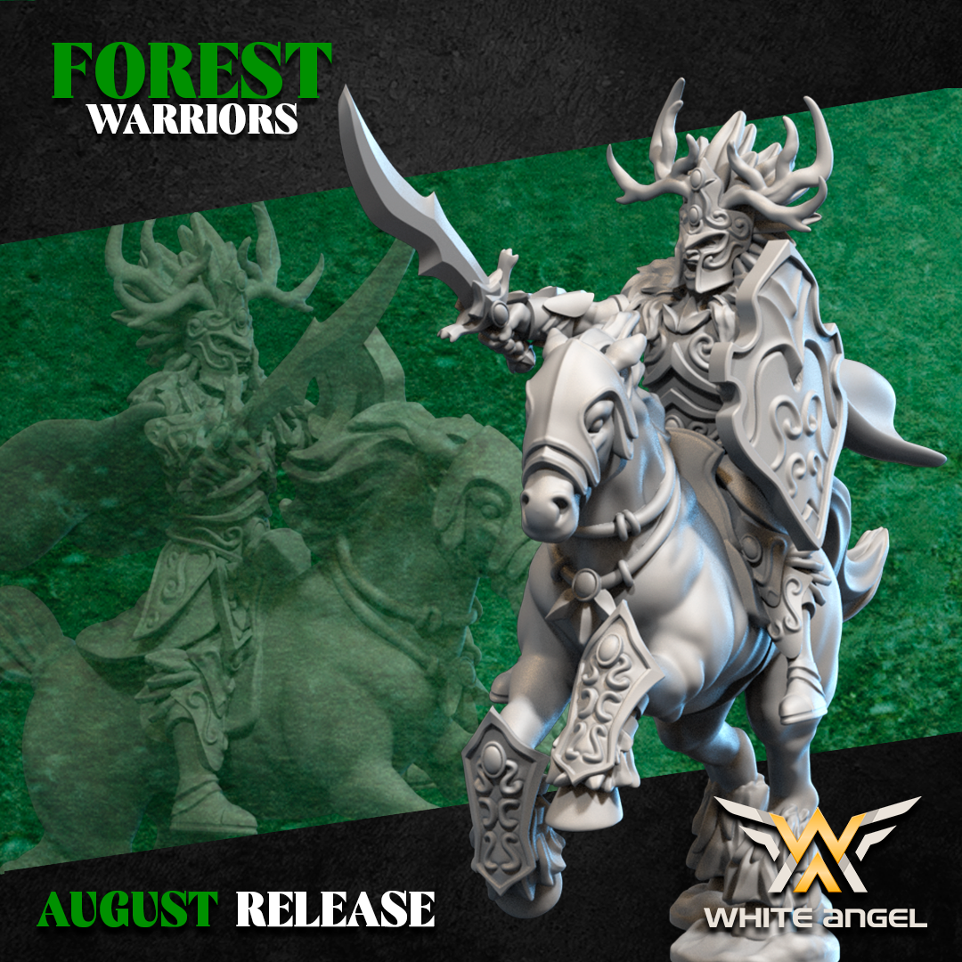 Forest Lord Horse, Forest Warriors - White Angel Miniatures