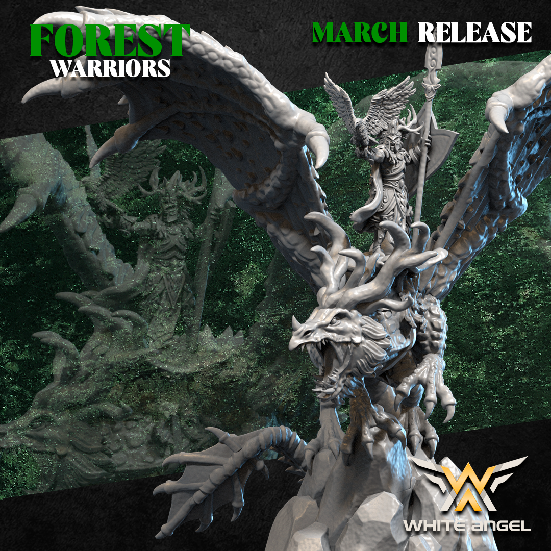 Lord of the Forest Dragon, Forest Warriors - White Angel Miniatures