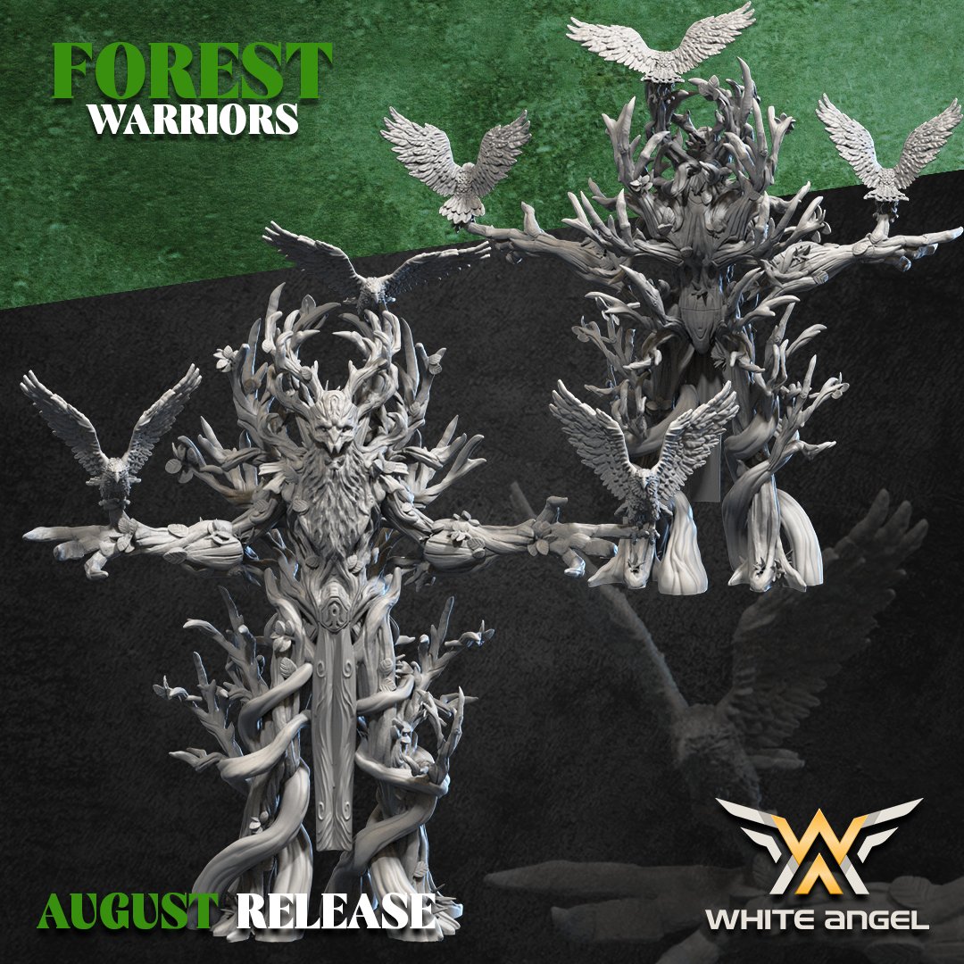 Treedruid 1, Forest Warriors - White Angel Miniatures