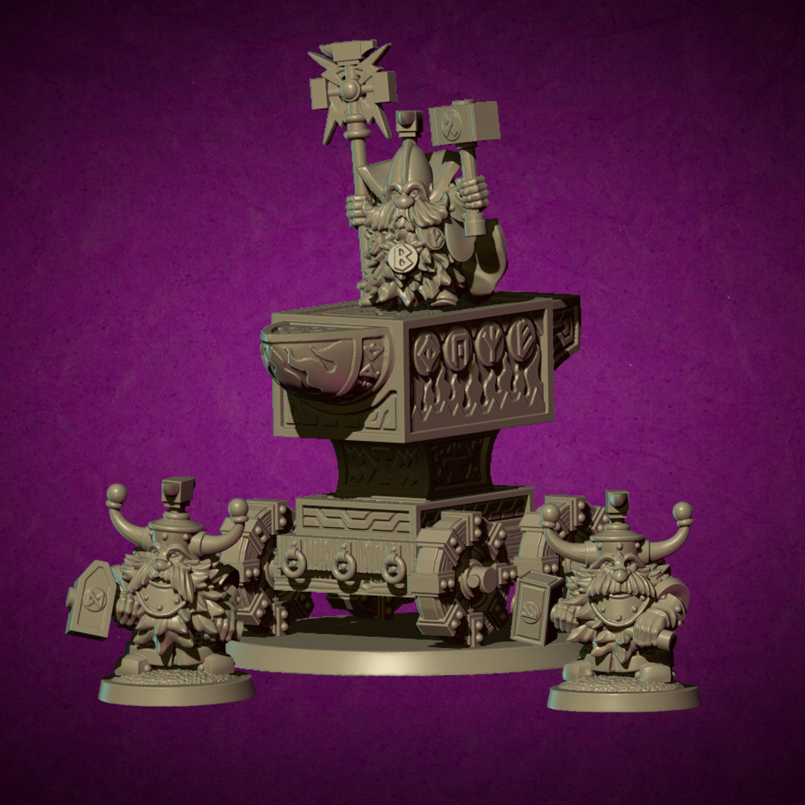 Anvil, Dwarves - MoM Miniatures